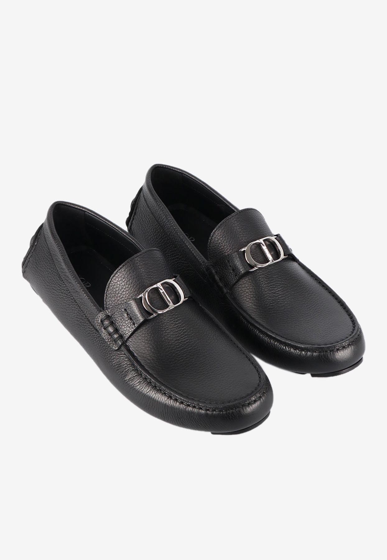Dior Odeon Loafers In Grained Leather in Black for Men | Lyst display picture 2