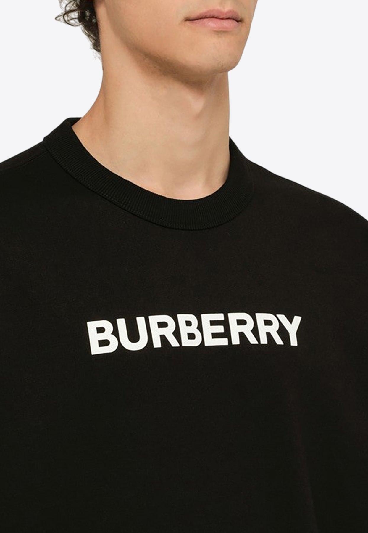 Burberry logo print cotton sweatshirt hot sale