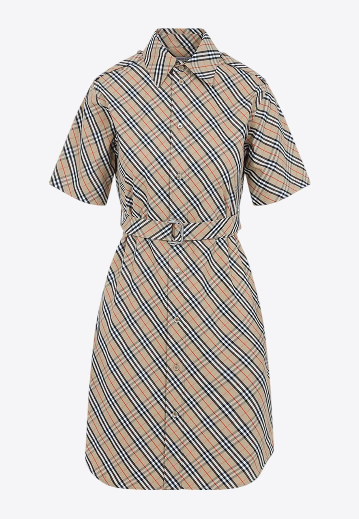 ワンピース Burberry Embroidered Cotton Shirt Dress 3917DCA0-1C76-442B-8AEA-