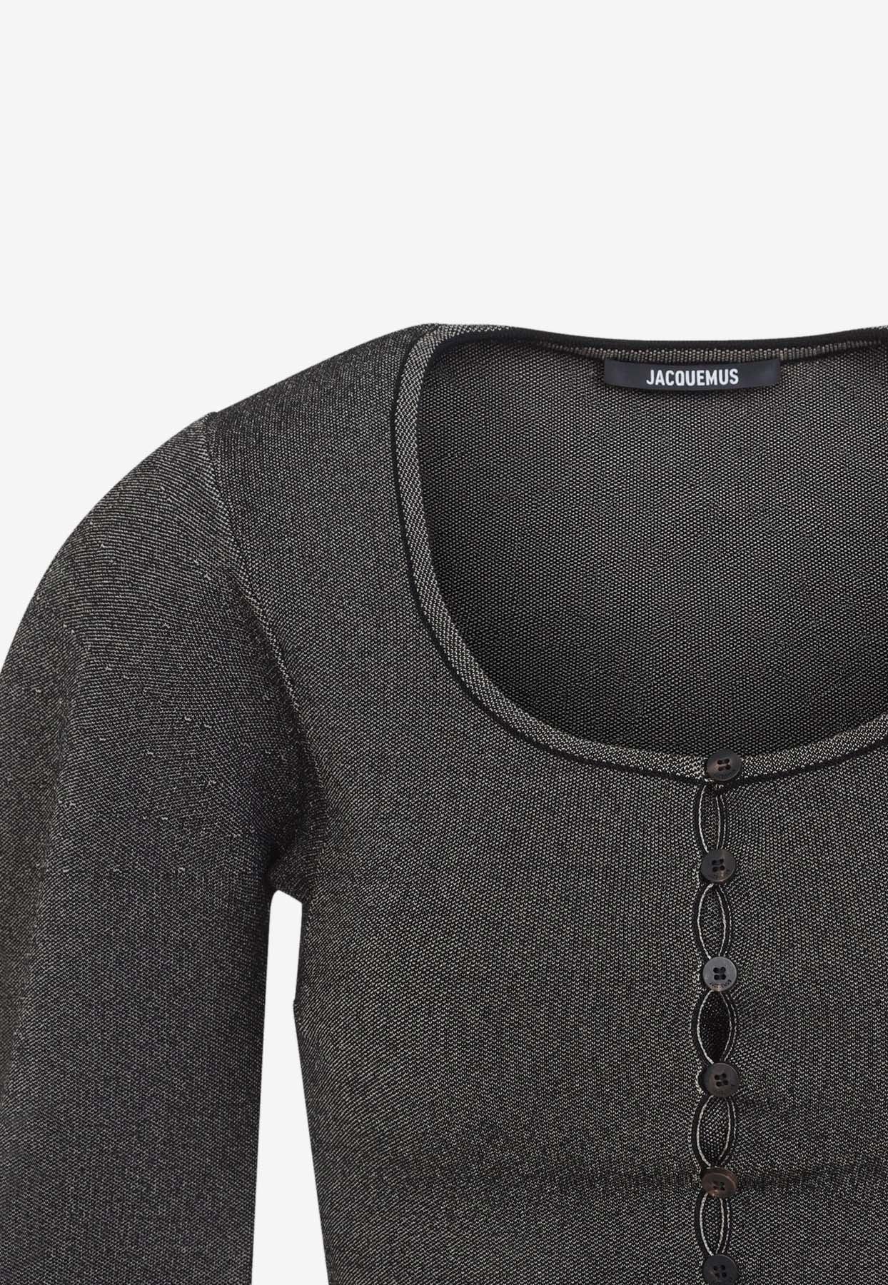JACQUEMUS Grey Sera Cardigan New & Authentic (Women\'s size:F