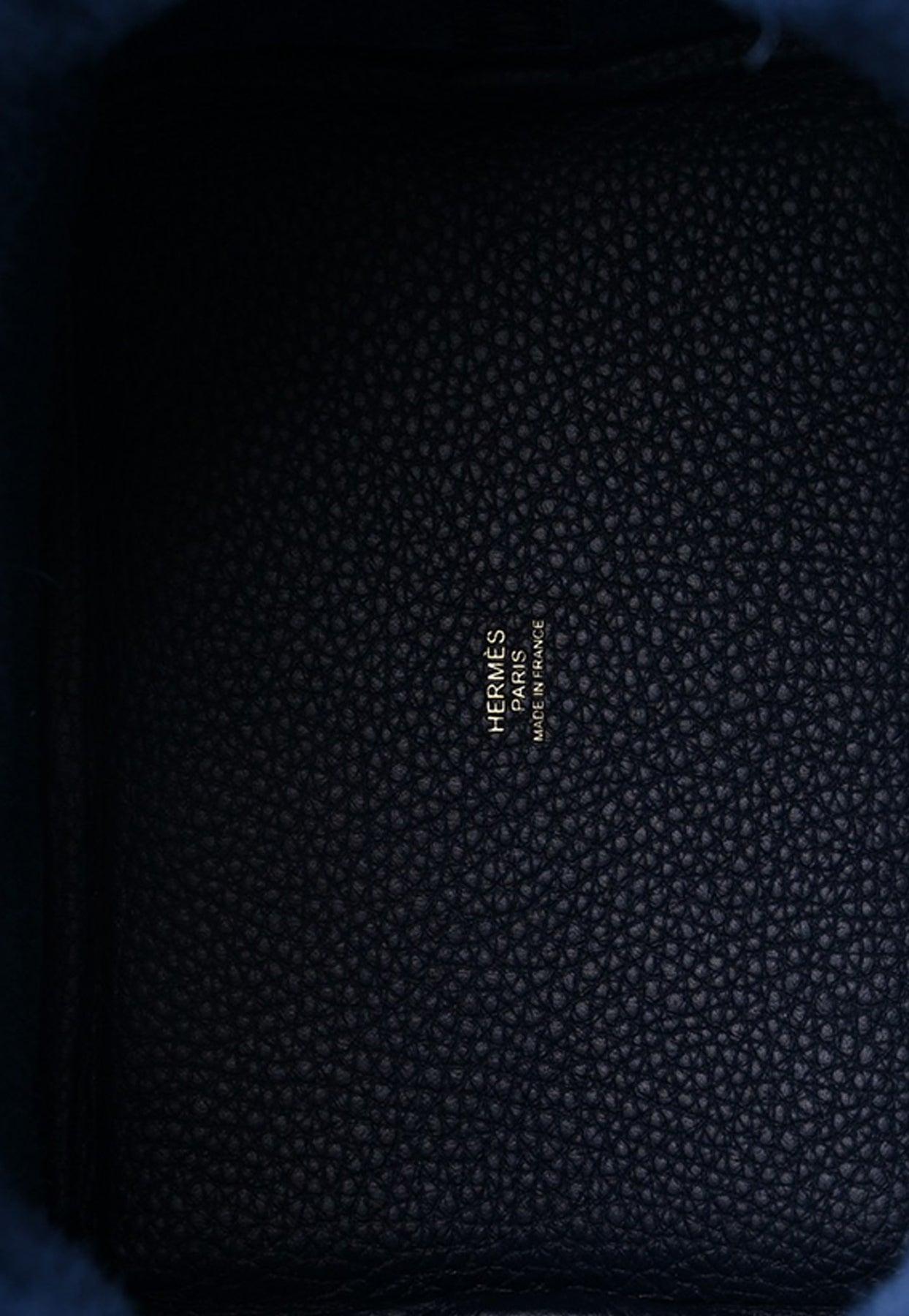HERMES Picotin Lock 18 Bleu Nuit Taurillon Clemence Gold Hardware -  Timeless Luxuries