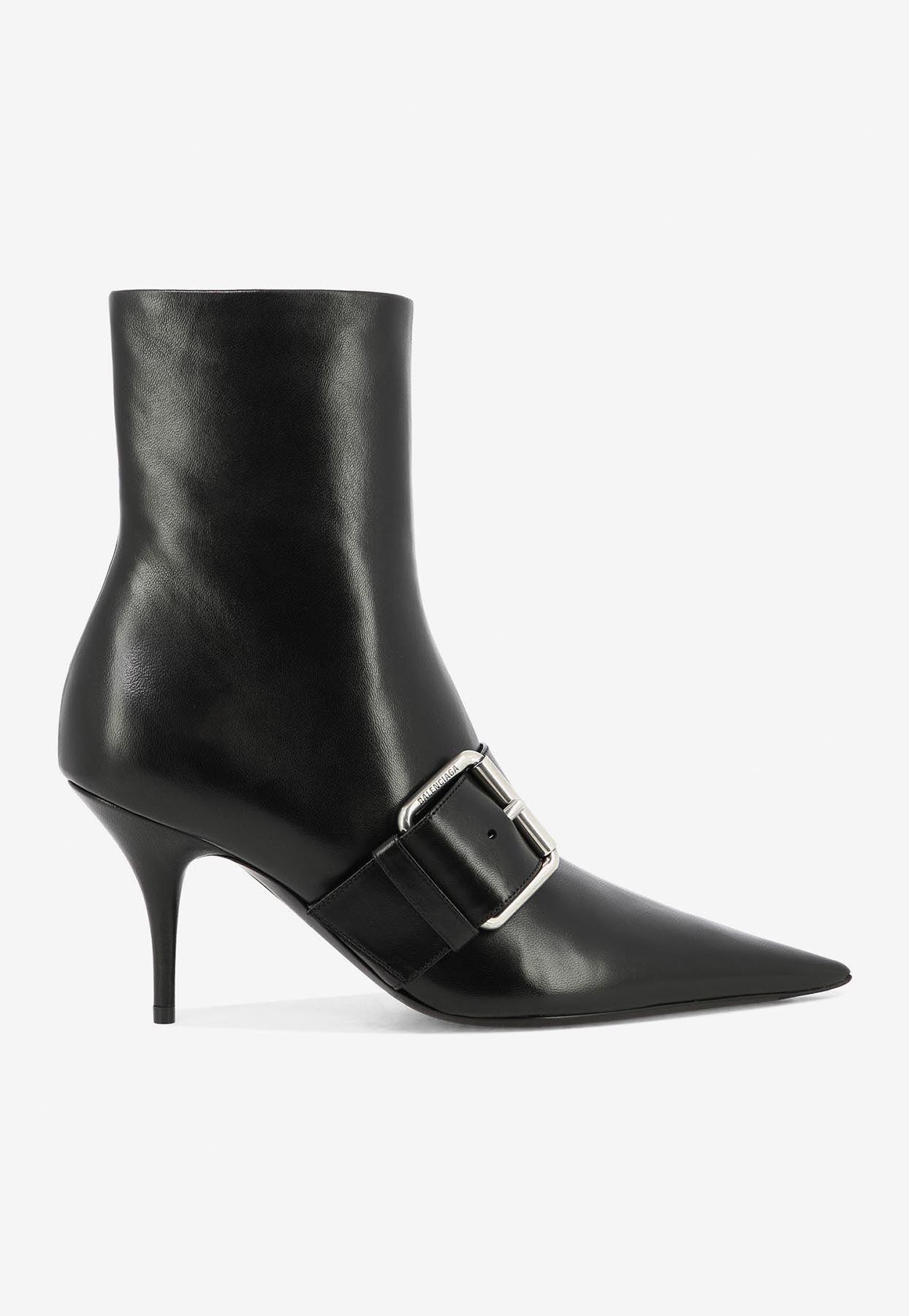 【美品】バレンシアガ KNIFE 80MM ブーツ Balenciaga Knife Bootie Rouge Red 80mm Pointed Toe High Heel
