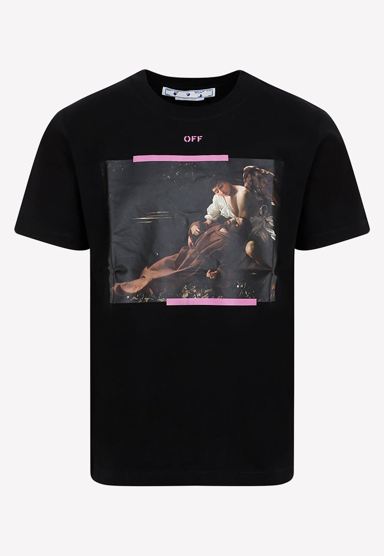 Off-White c/o Virgil Abloh Arrow Caravaggio Print T-shirt in Black for ...