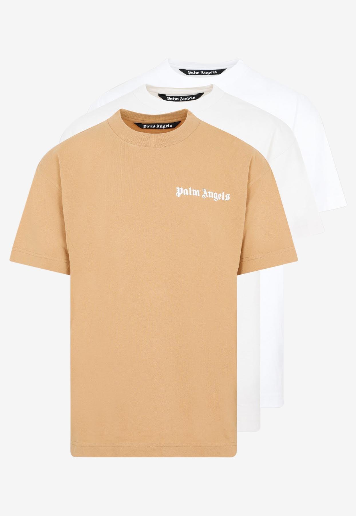 Palm Angels tri-pack logo-print Cotton T-shirts - Farfetch