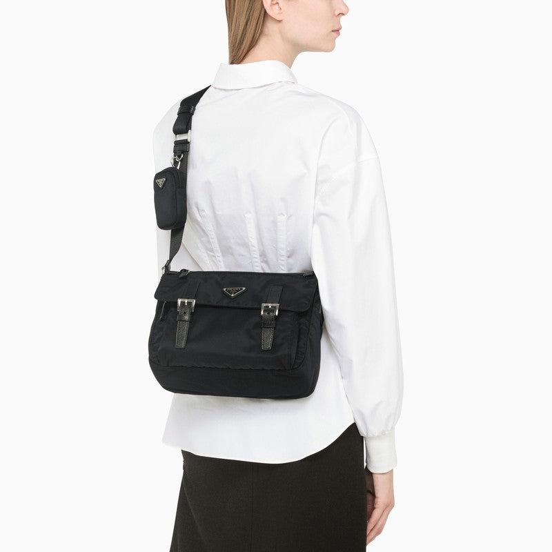 Prada Black Re-nylon Medium Cross-body Bag - Black