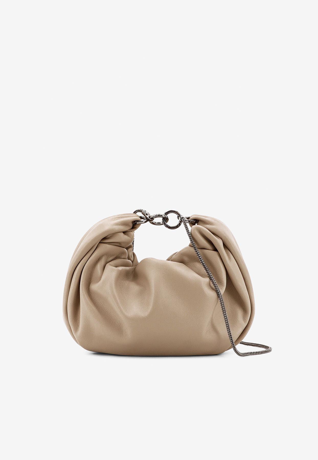 ショルダーバッグ・ポシェット Brunello Cucinelli Hobo Brioche Brunello Cucinelli Brioche Leather Hobo Bag in Natural | Lyst