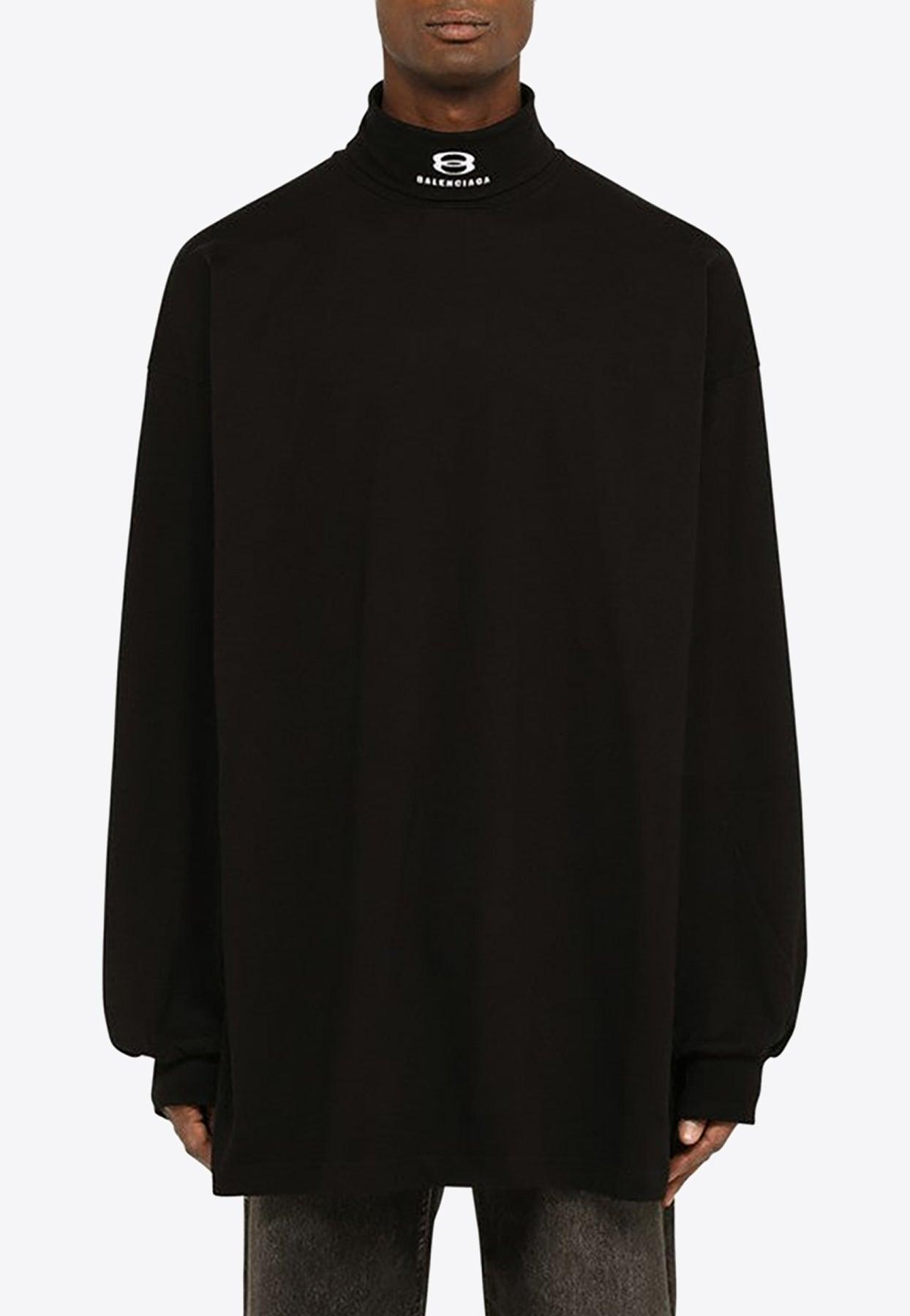 Balenciaga Oversized Turtleneck Top in Black for Men | Lyst