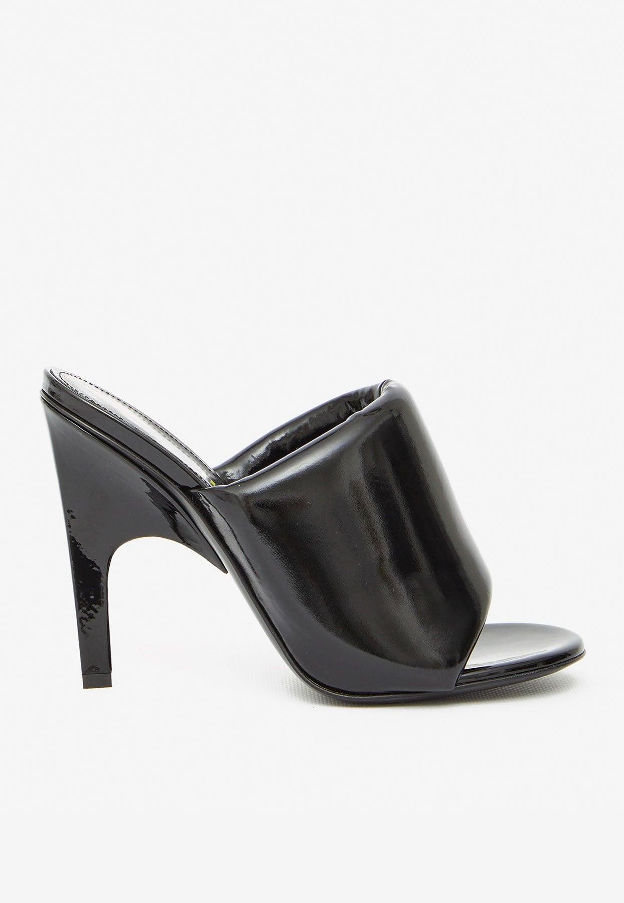 the attico devon patent leather mules
