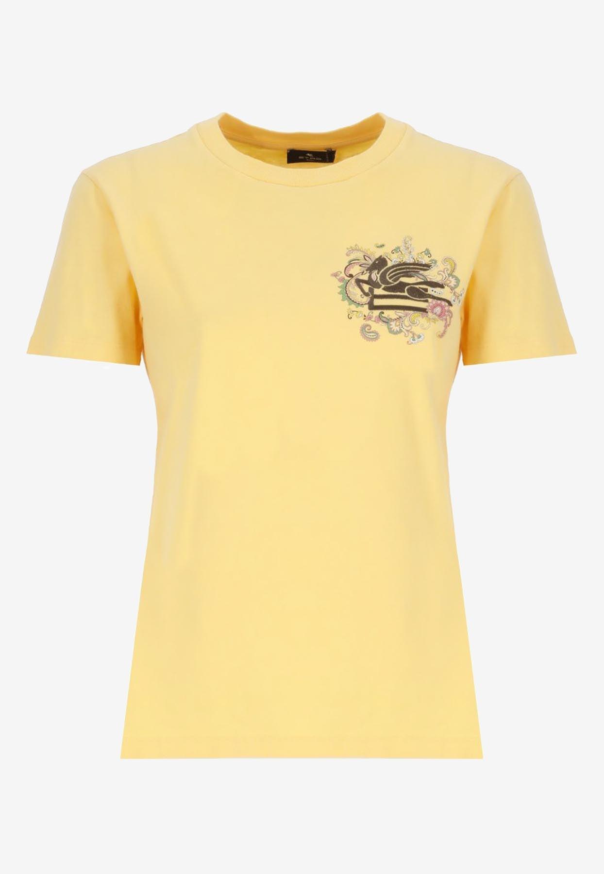 Tシャツ・カットソー ETRO Women Tops WRJB0006AC036A0968 Yellow Etro Outlet: T-shirt woman - Yellow | Etro t-shirt