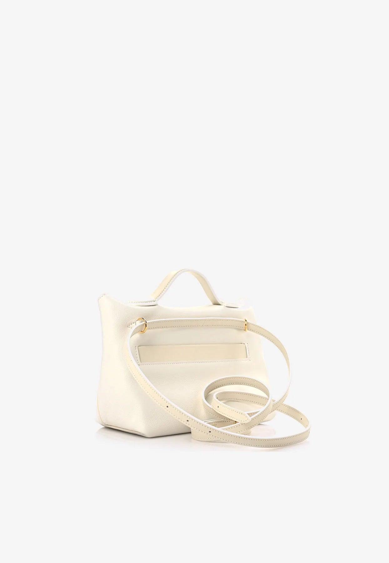 Hermès 24/24 21 In White Evercolor And Swift With Gold Hardware