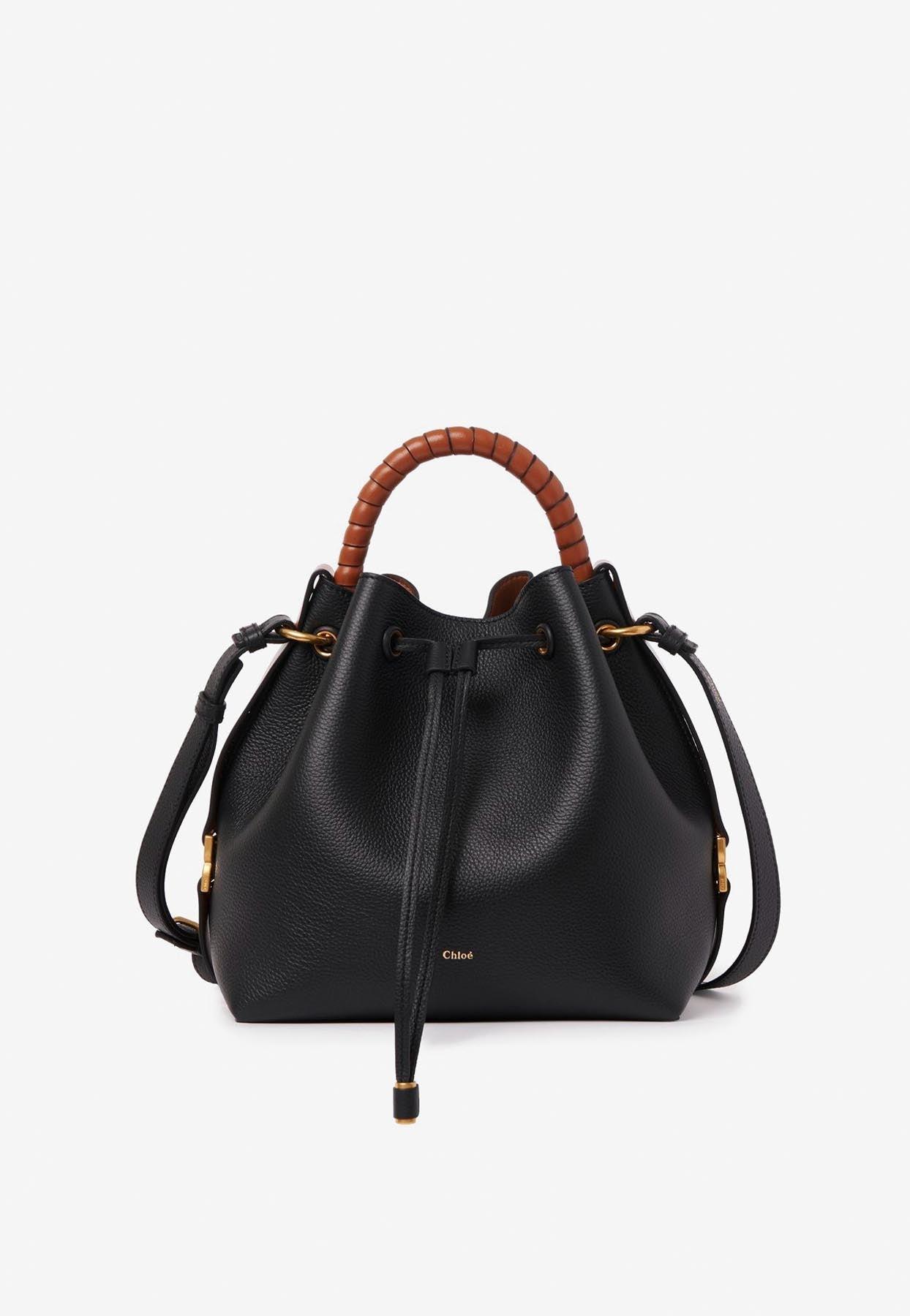 Chloé Marcie Bucket Bag In Leather in Black Lyst