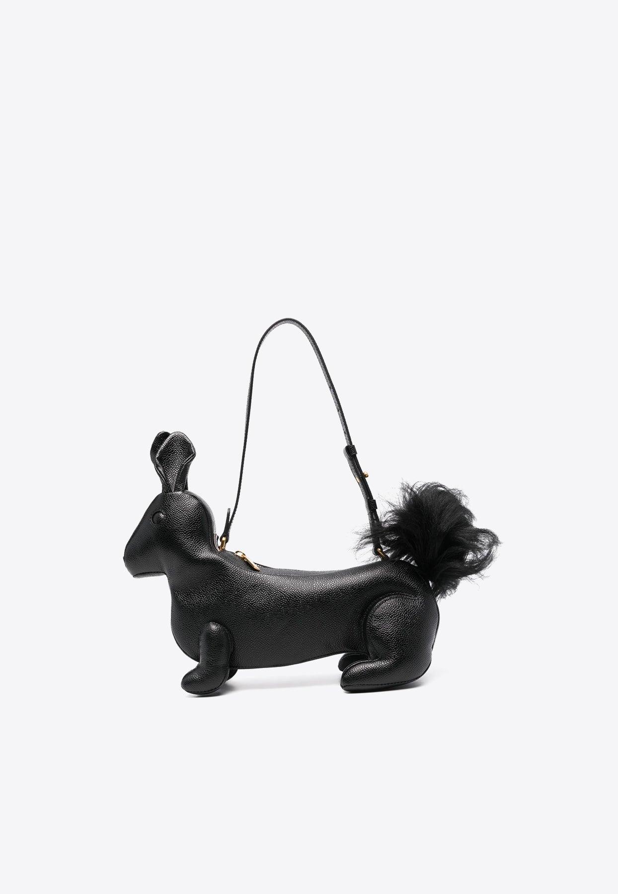 Thom Browne Rabbit Baguette Leather Shoulder Bag in White Lyst