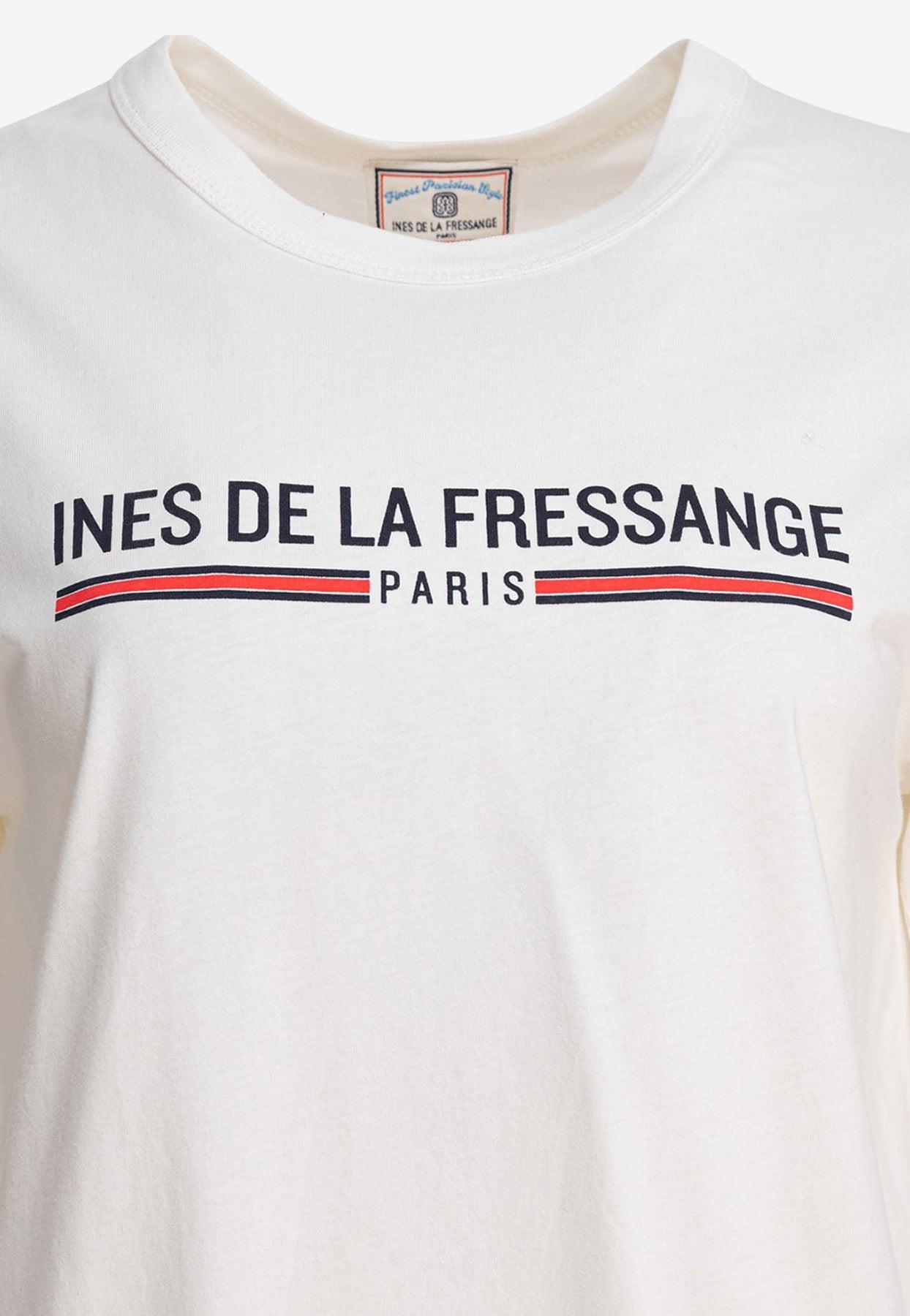Tシャツ・カットソー INES DE LA FRESSANGE SS25 Shirts (14T511CO051 F131) Women's PEACE FOR ALL Graphic T-Shirt (Ines de la Fressange