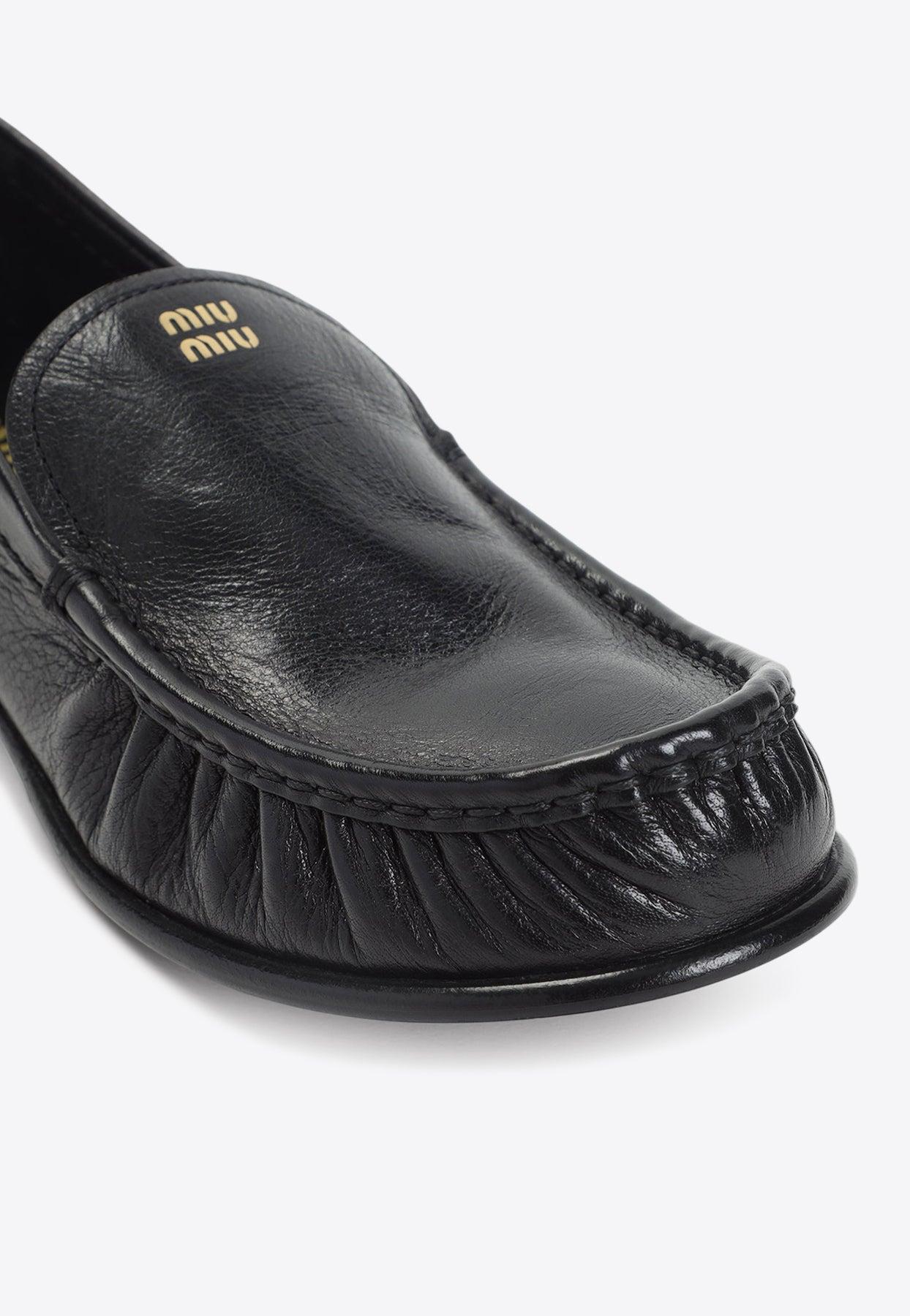 Miu Miu｜FLAT SHOES/LOAFERS (5D901D 276 F031W) Miu Miu｜FLAT SHOES/LOAFERS (5D901D 276 F031W) (MiuMiu