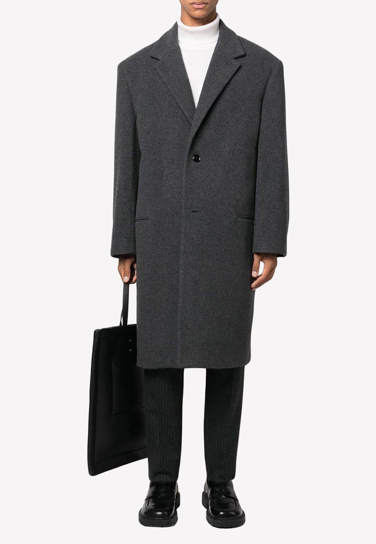 Lemaire Chesterfield Long Coat in Black for Men | Lyst