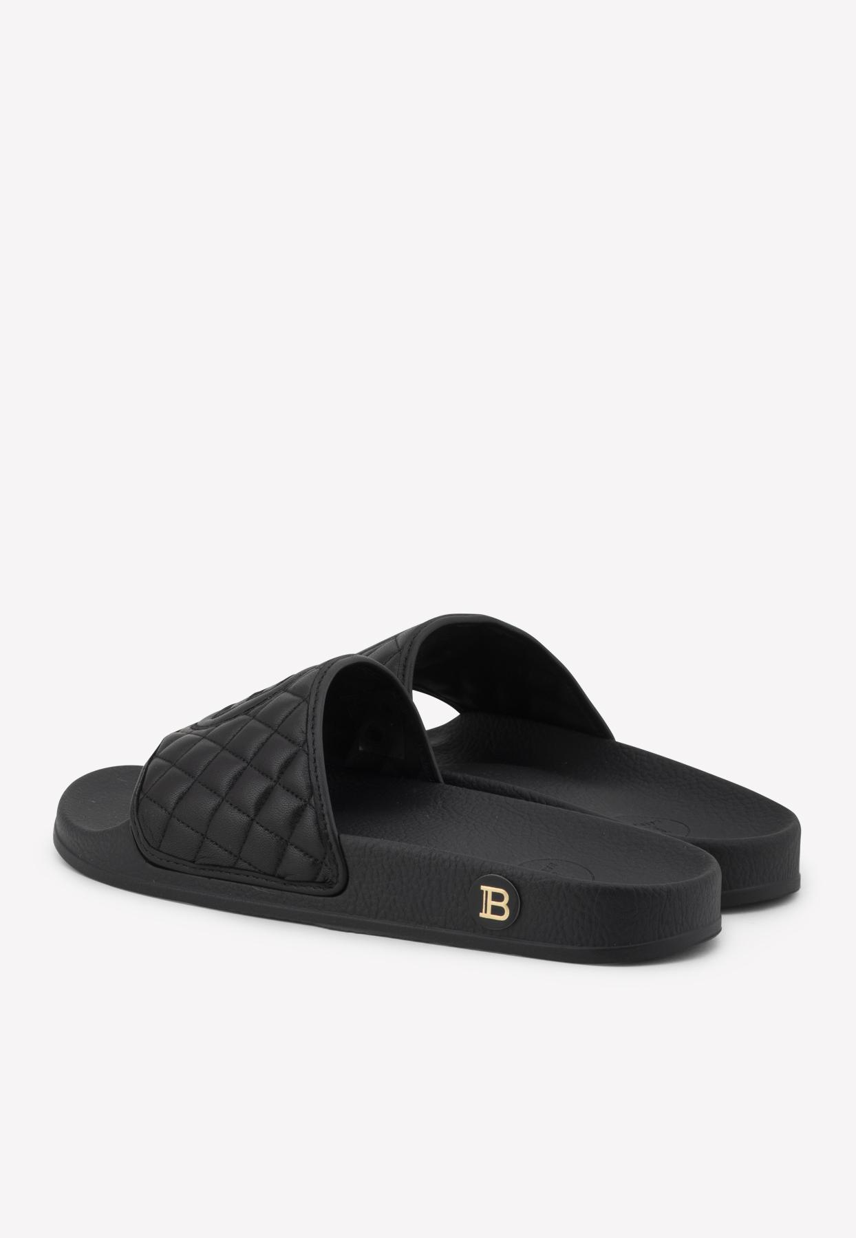 black balmain slides