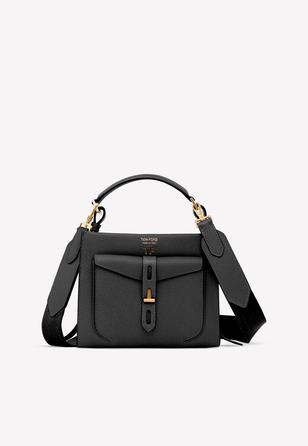 Unboxing TOM FORD grain leather T twist mini top handle bag 