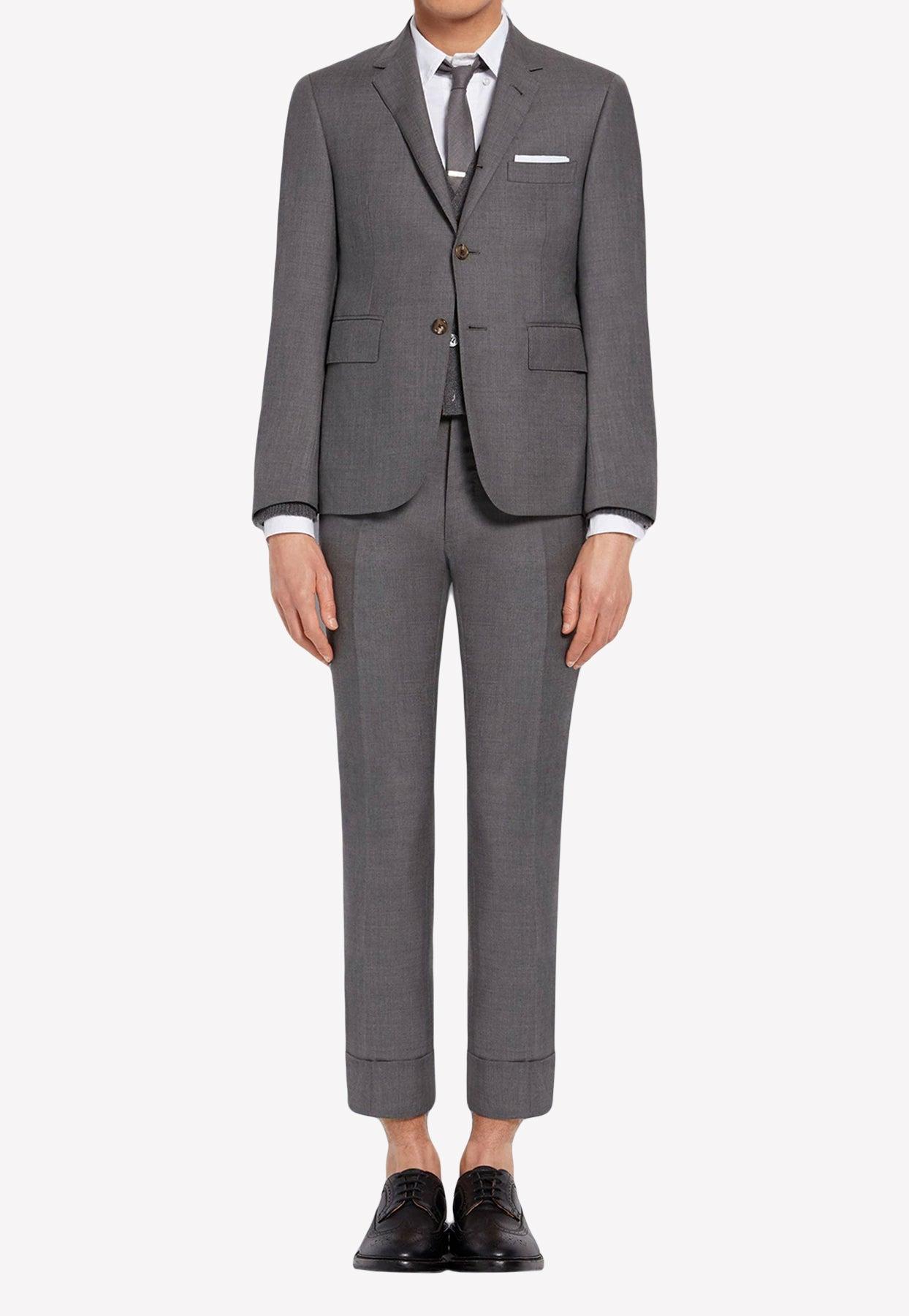 Thom Browne Super 120 Wool Suit Set in Gray for Men | Lyst
