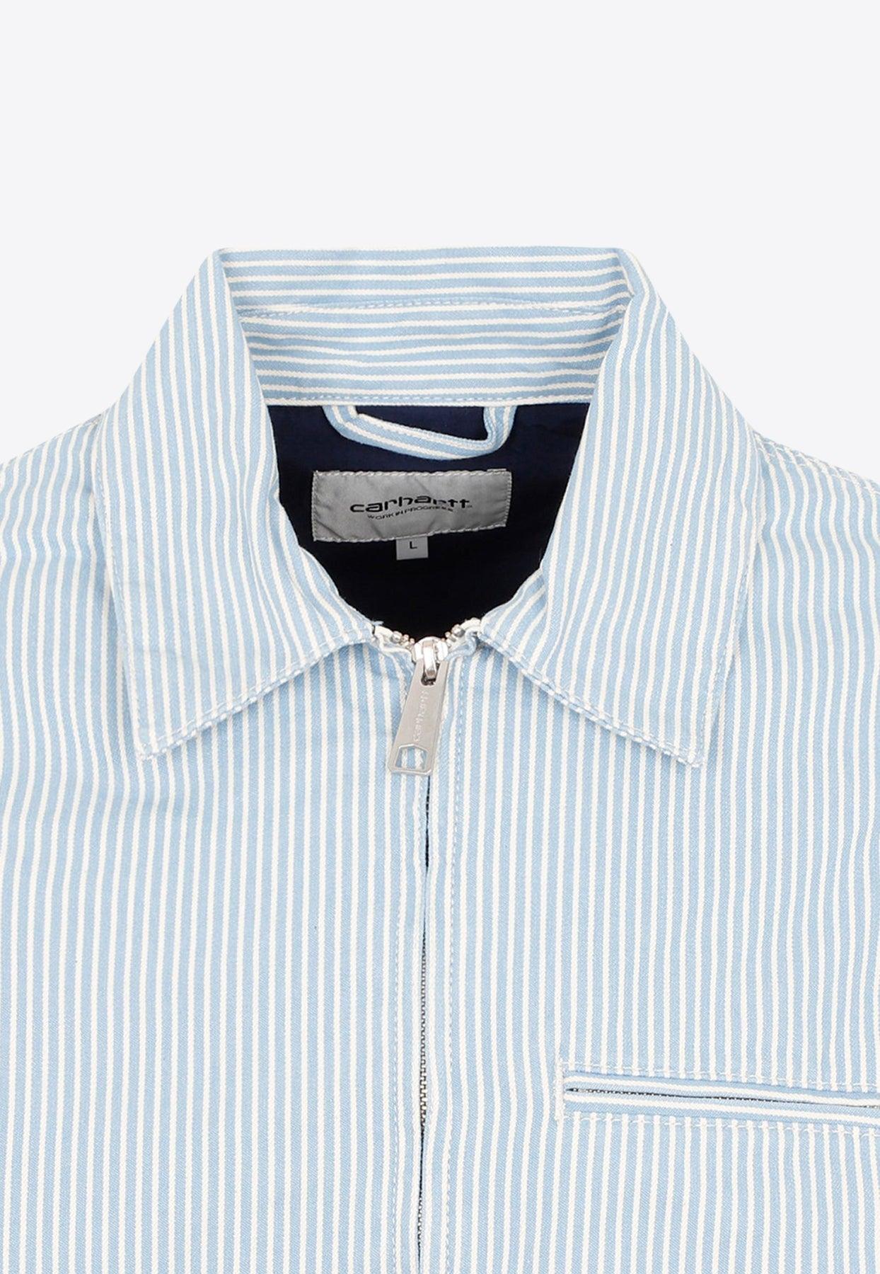 Carhartt WIP Terrell Striped Zip-up Jacket in Blue for Men | Lyst