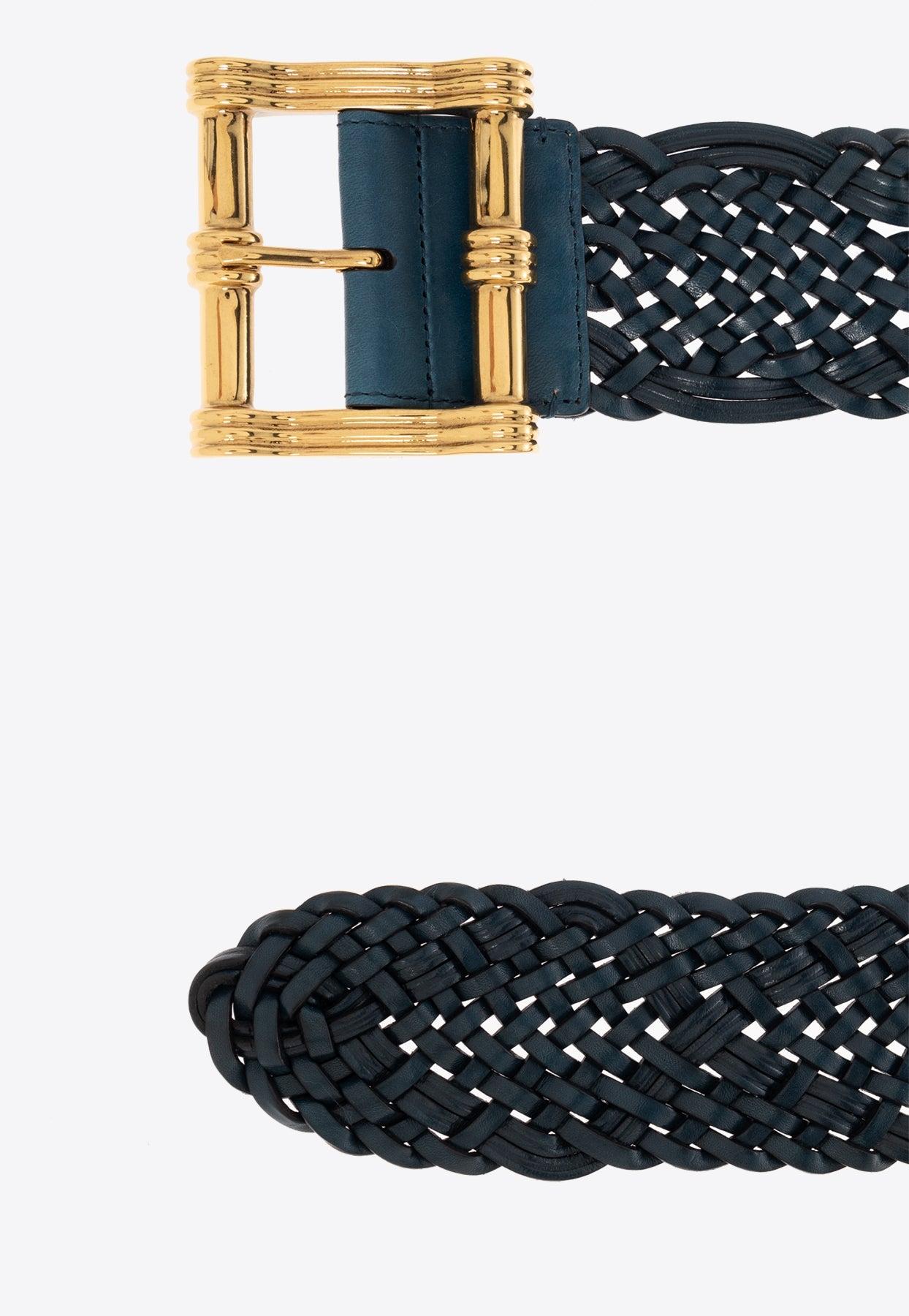 ベルト Etro High Black Leather Belt With Maxi Chrome Buckle Etro High Black Leather Belt With Maxi Chrome Buckle | THE LIST
