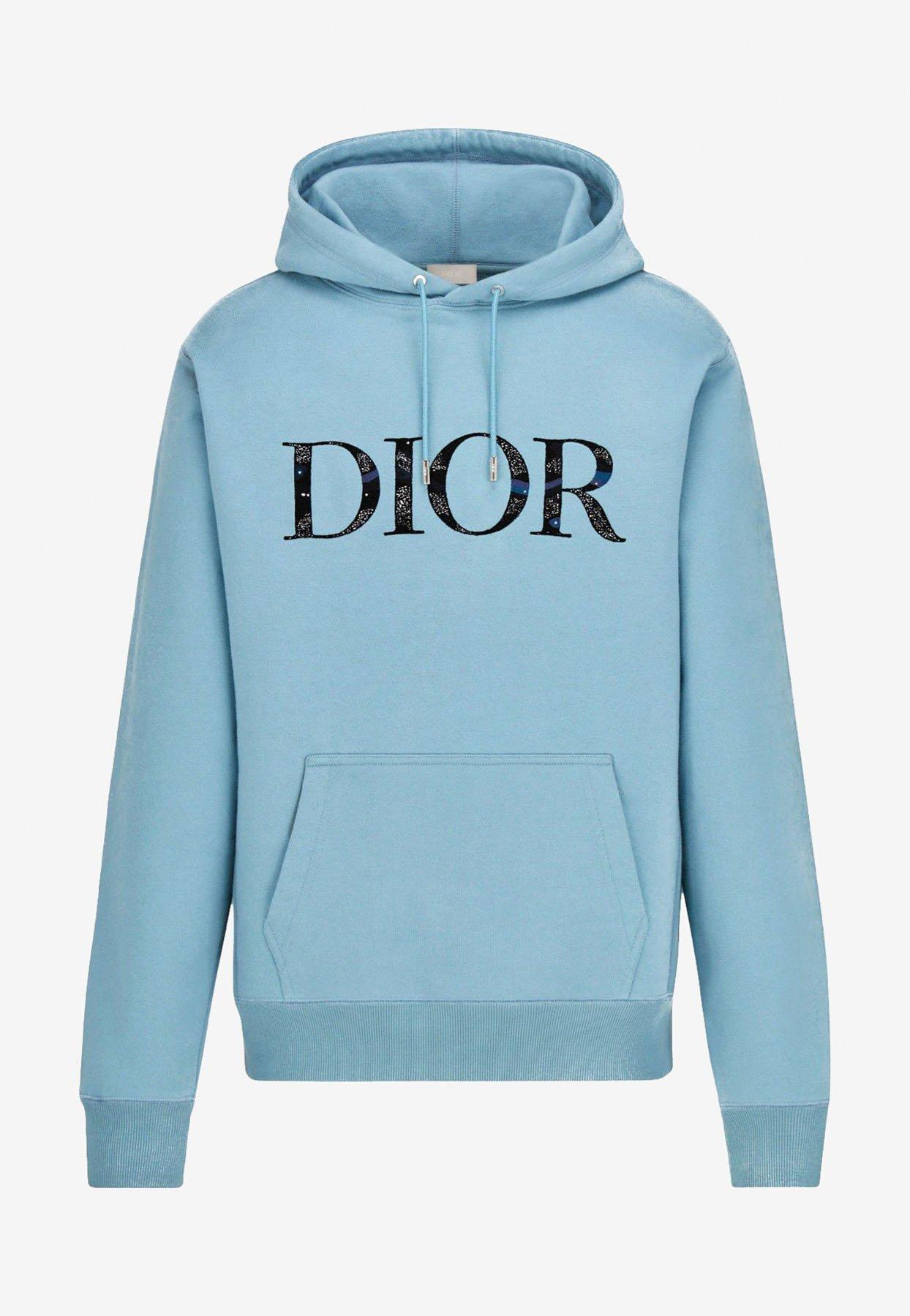 Dior X Peter Doig Hooded Logo Sweatshirt Mrtwstd_s in Blue for Men | Lyst
