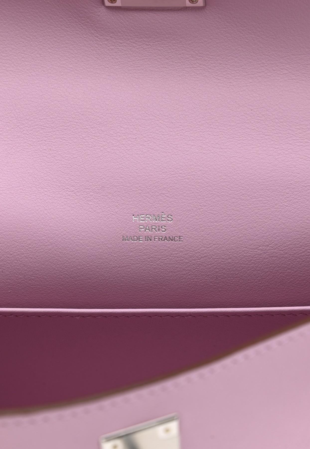 Hermes Kelly Cut Mauve Pale Swift Palladium Hardware – Madison Avenue  Couture