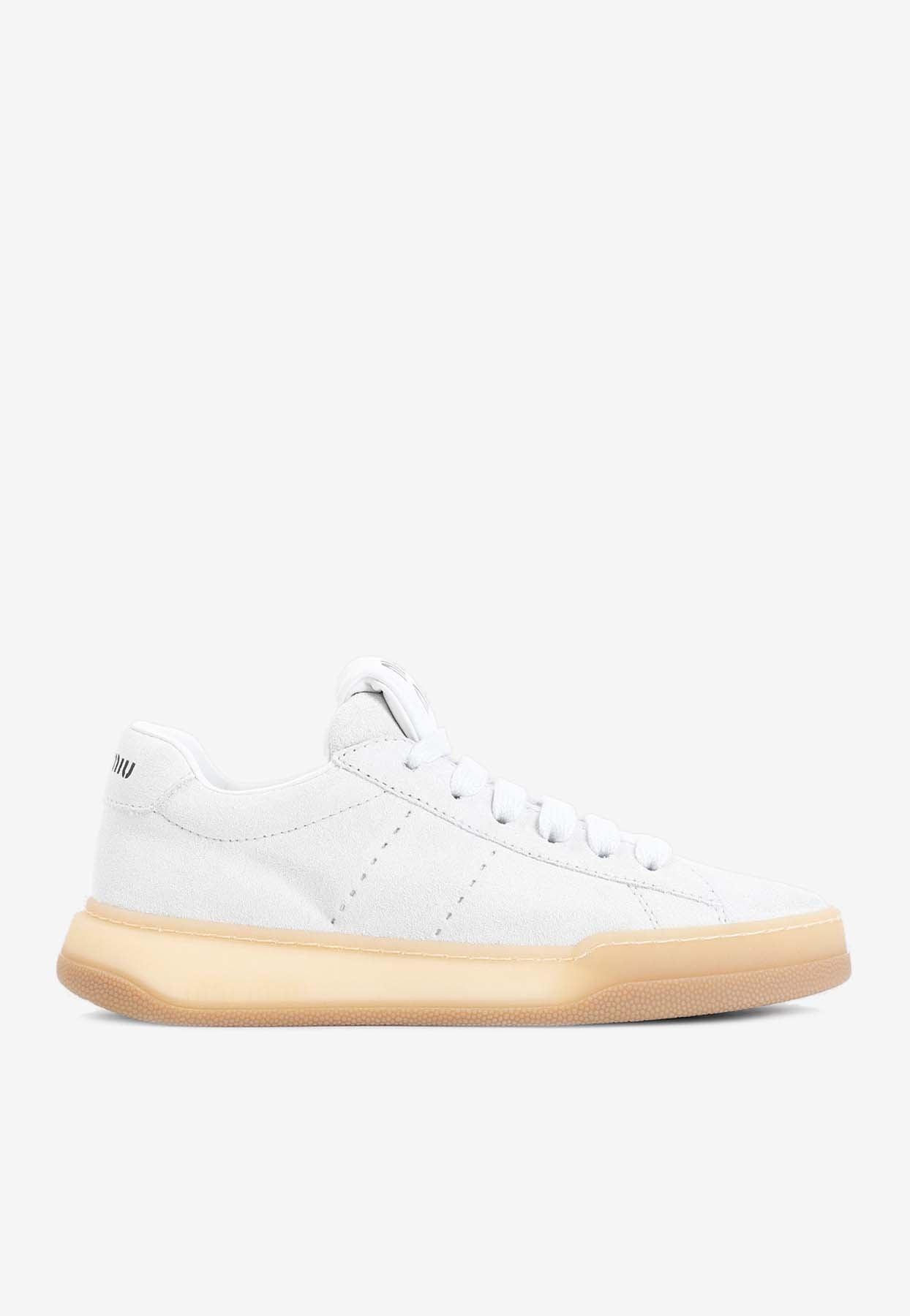 スニーカー MIU MIU WHITE LEATHER SNEAKERS Miumiu White Leather Sneakers | eBay