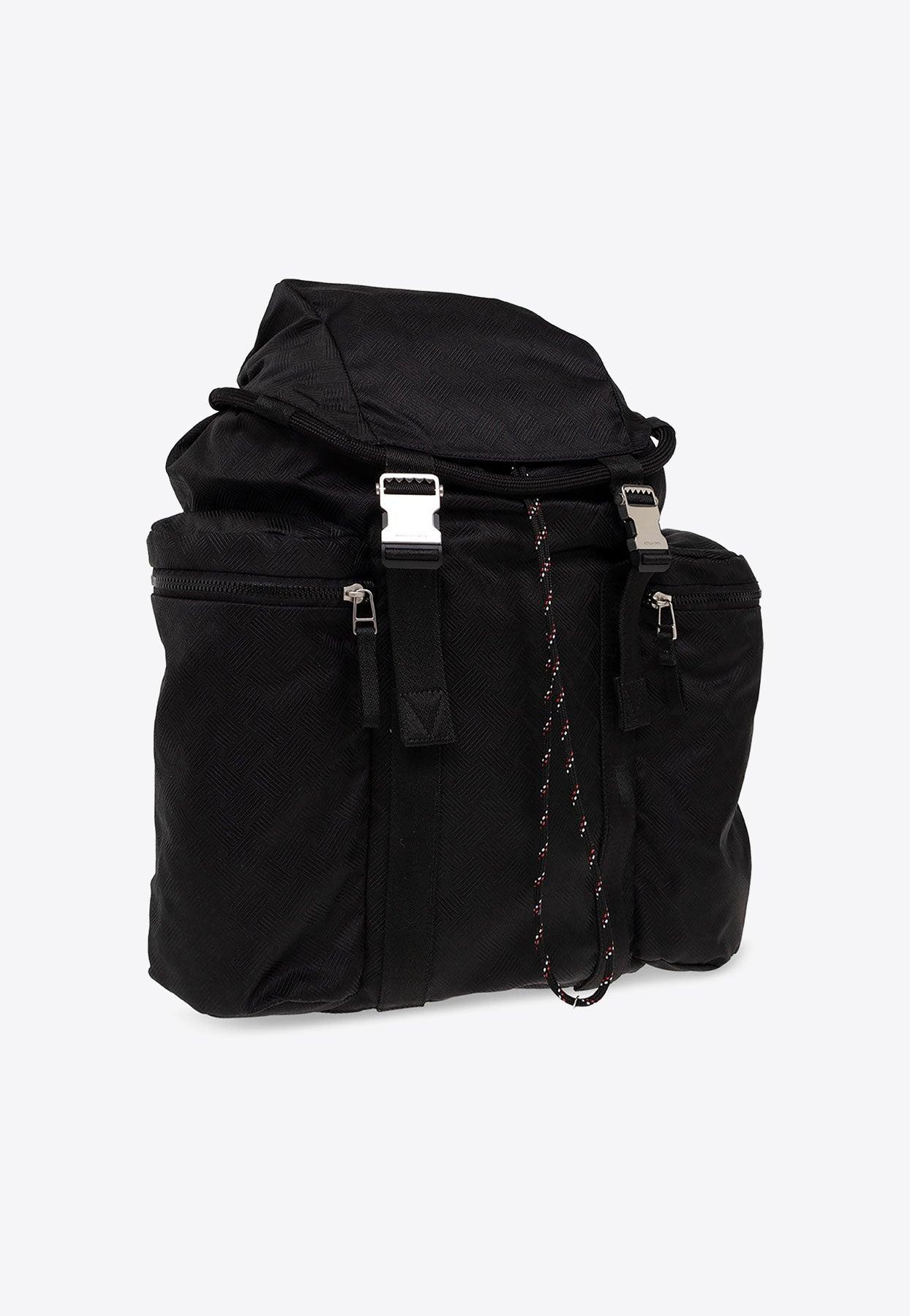 ●BOTTEGA VENETA●アルト バックパック Bottega Veneta Alto Buckled Jacquard Backpack in Black for