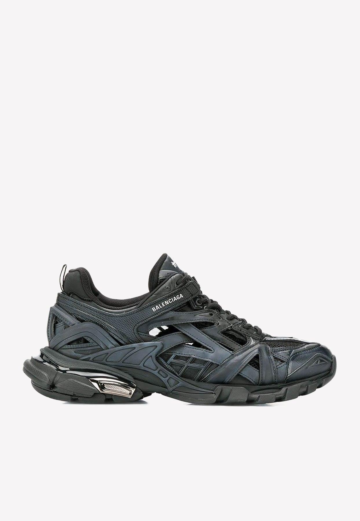 Balenciaga Track.2 Clear Sole Sneakers in Black for Men | Lyst