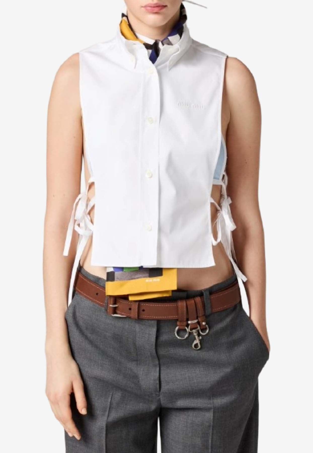 Miu Miu Sleeveless and tank tops for Women | Online Sale up to 33