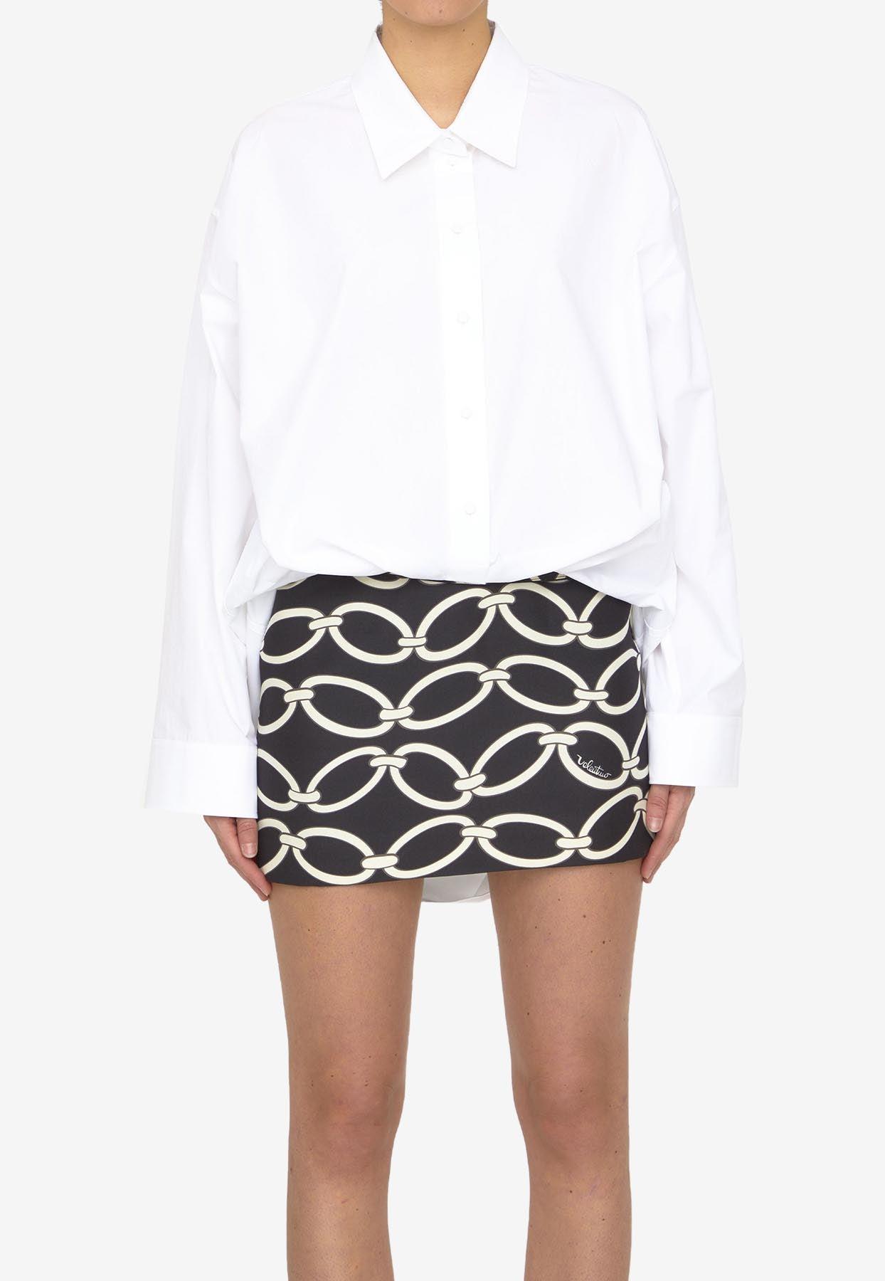 Valentino Chain 1967 Mini Shirt Dress in White Lyst