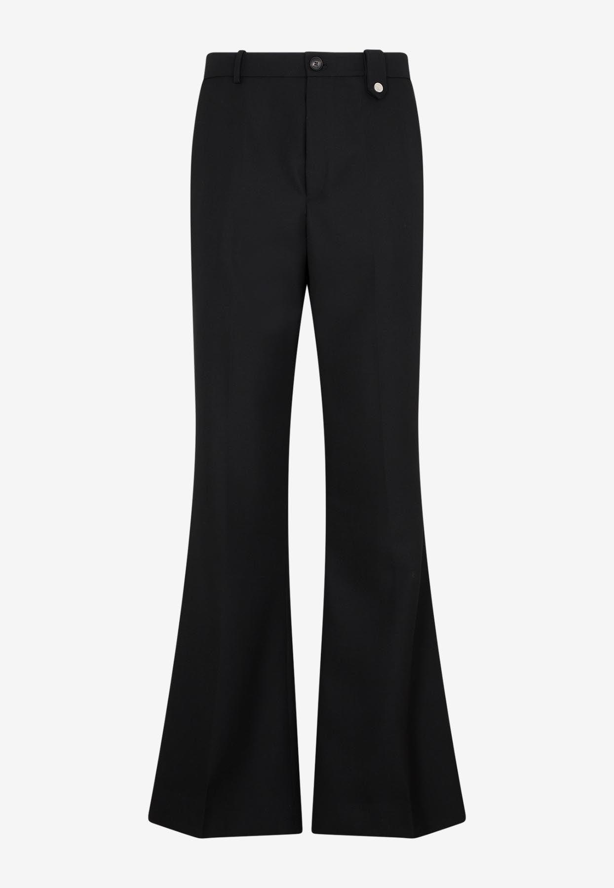 Egonlab Wool Sami Tailored Flared Pants in Black for Men | Lyst