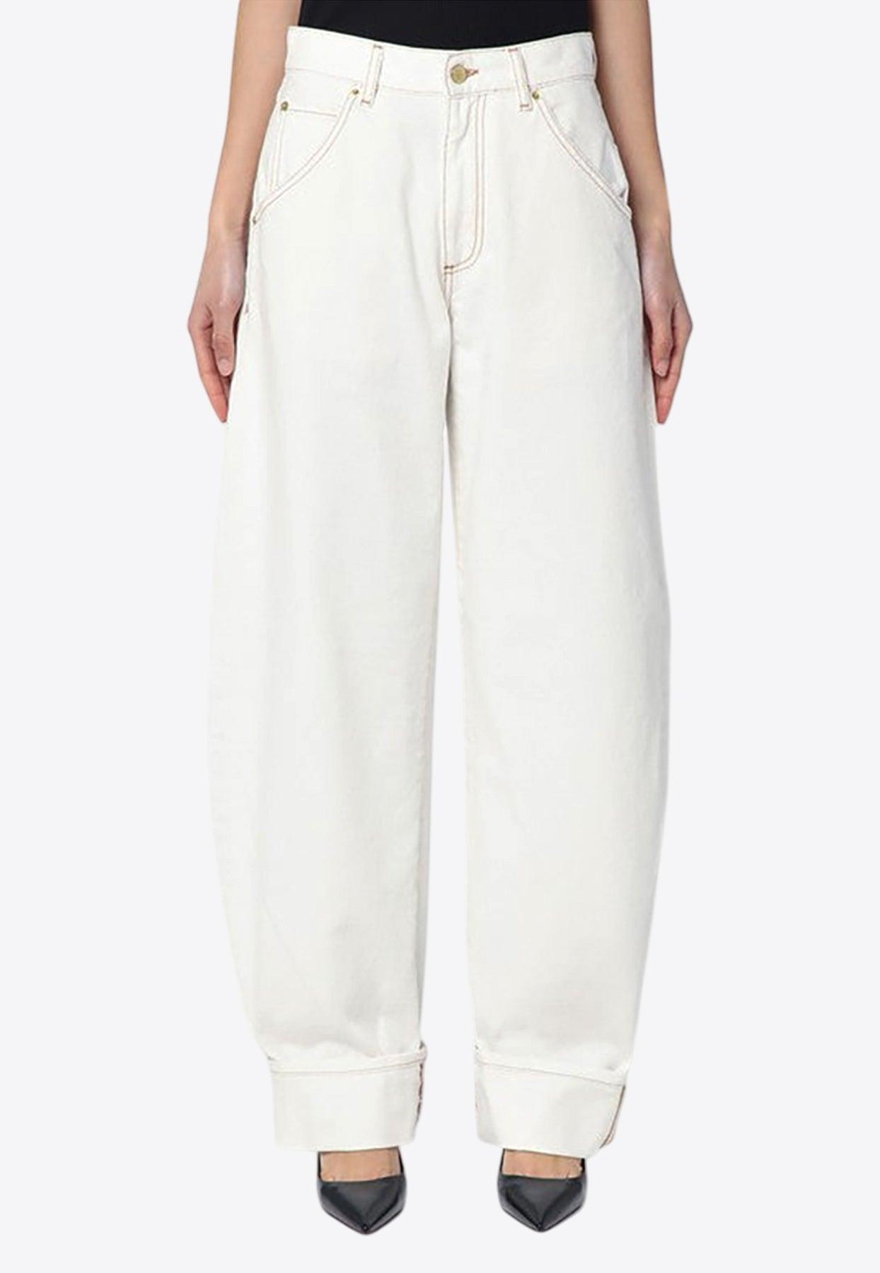 ボトムスその他 DARKPARK Khris white balloon jeans DARKPARK Khris Balloon Jeans in White | Lyst