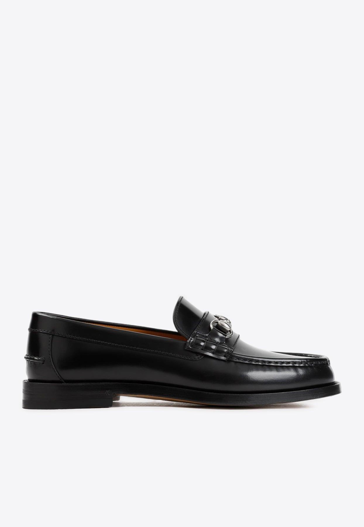 Gucci Kaveh Horsbit Loafers In Leather in Black for Men | Lyst