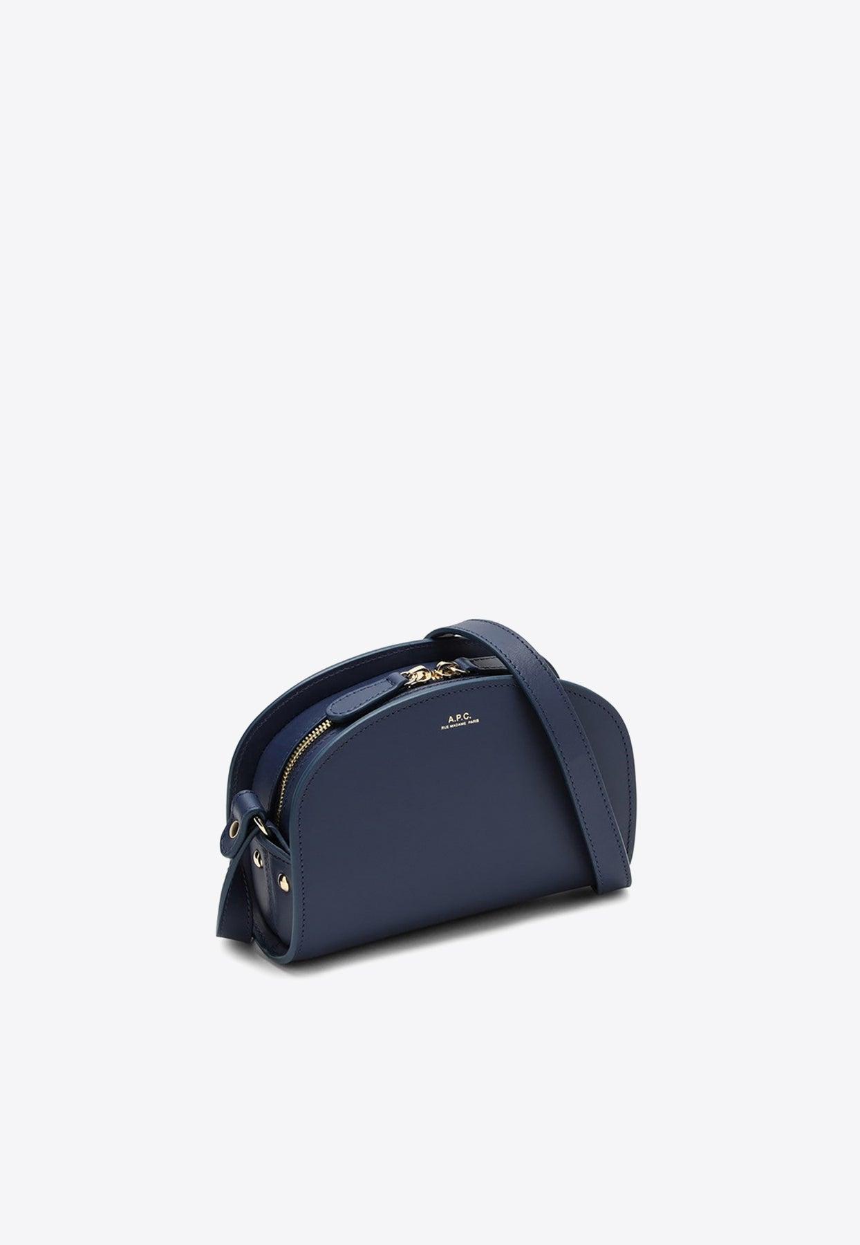Demi-Lune Mini bag  Bag in smooth leather and canvas with A.P.C.
