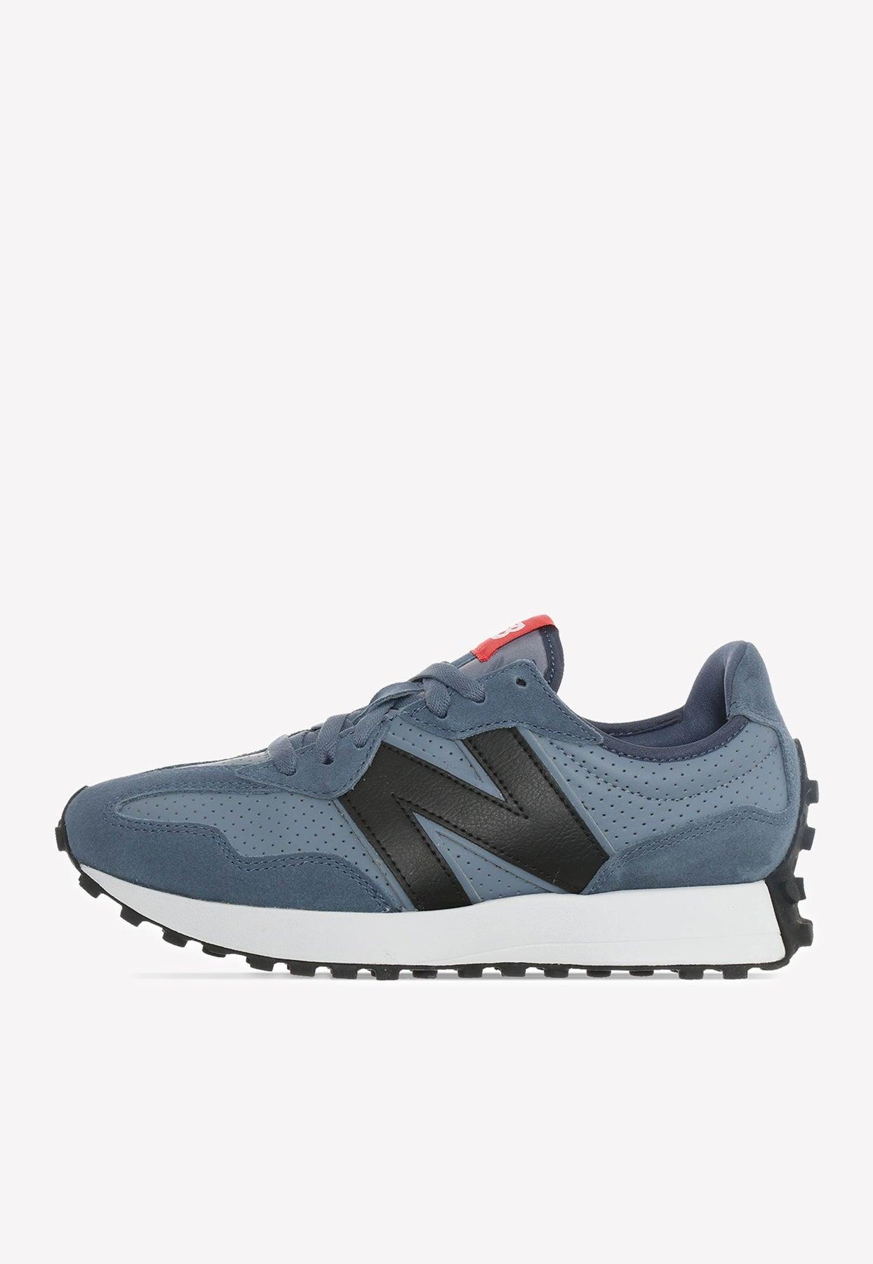 New Balance 327 Low-top Sneakers In Steel With True Red in Blue for Men |  Lyst