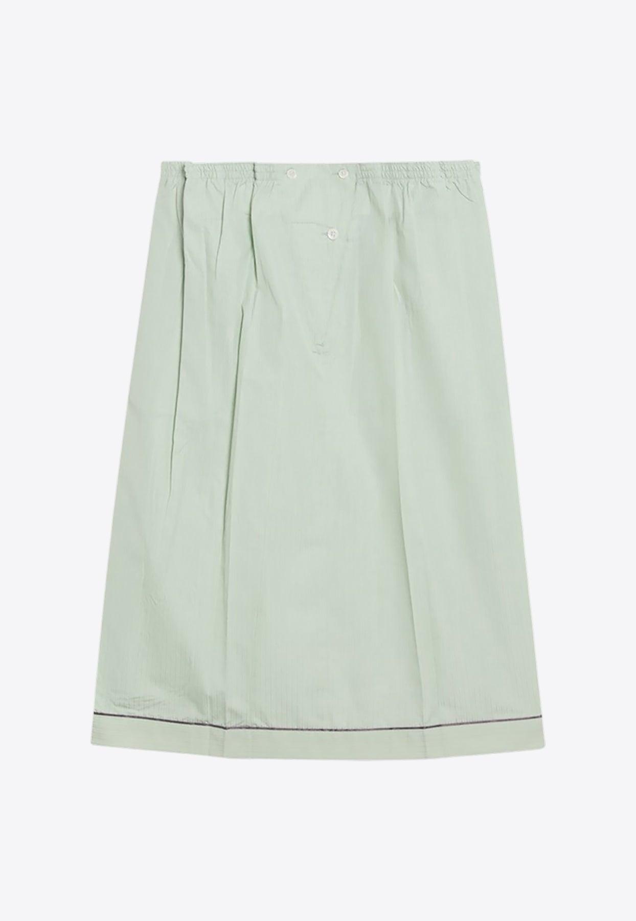 スカート Prada Army Green Cotton Skirt Prada Army Green Cotton Skirt | italist