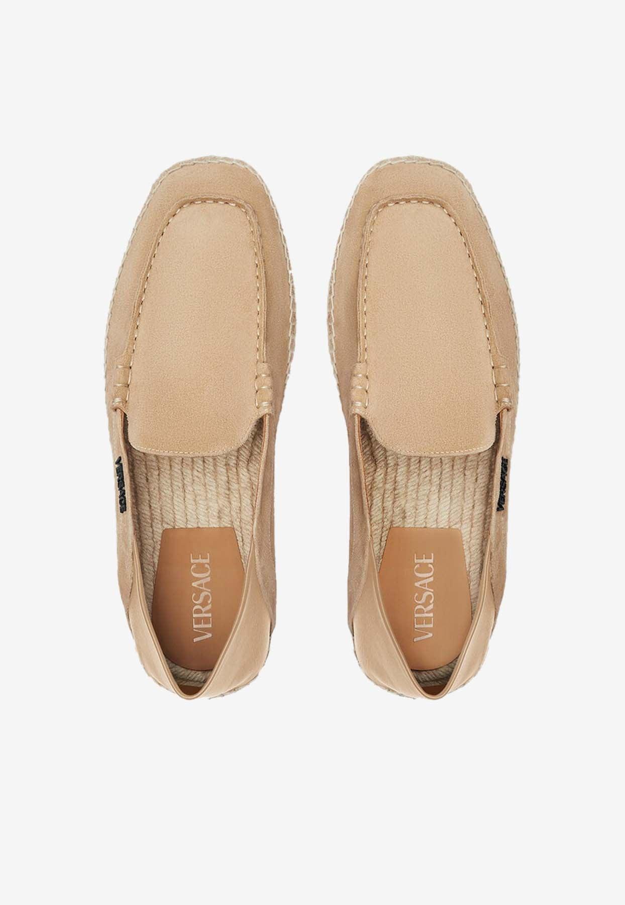 Natural Versace Slip-on shoes for Men | Lyst