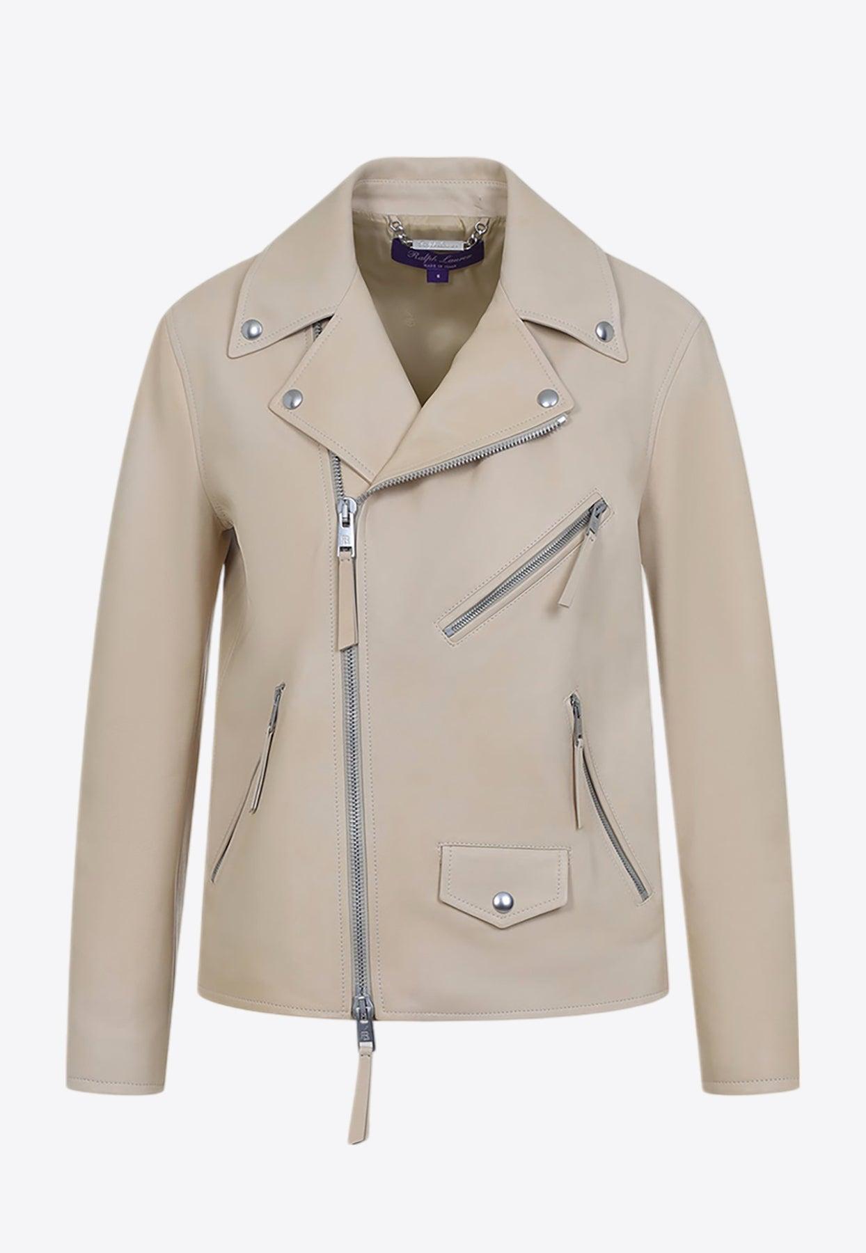 レザージャケット・コート Polo Ralph Lauren Leather Kelley Jacket Polo Ralph Lauren Maxwell Lambskin Leather Zip Jacket