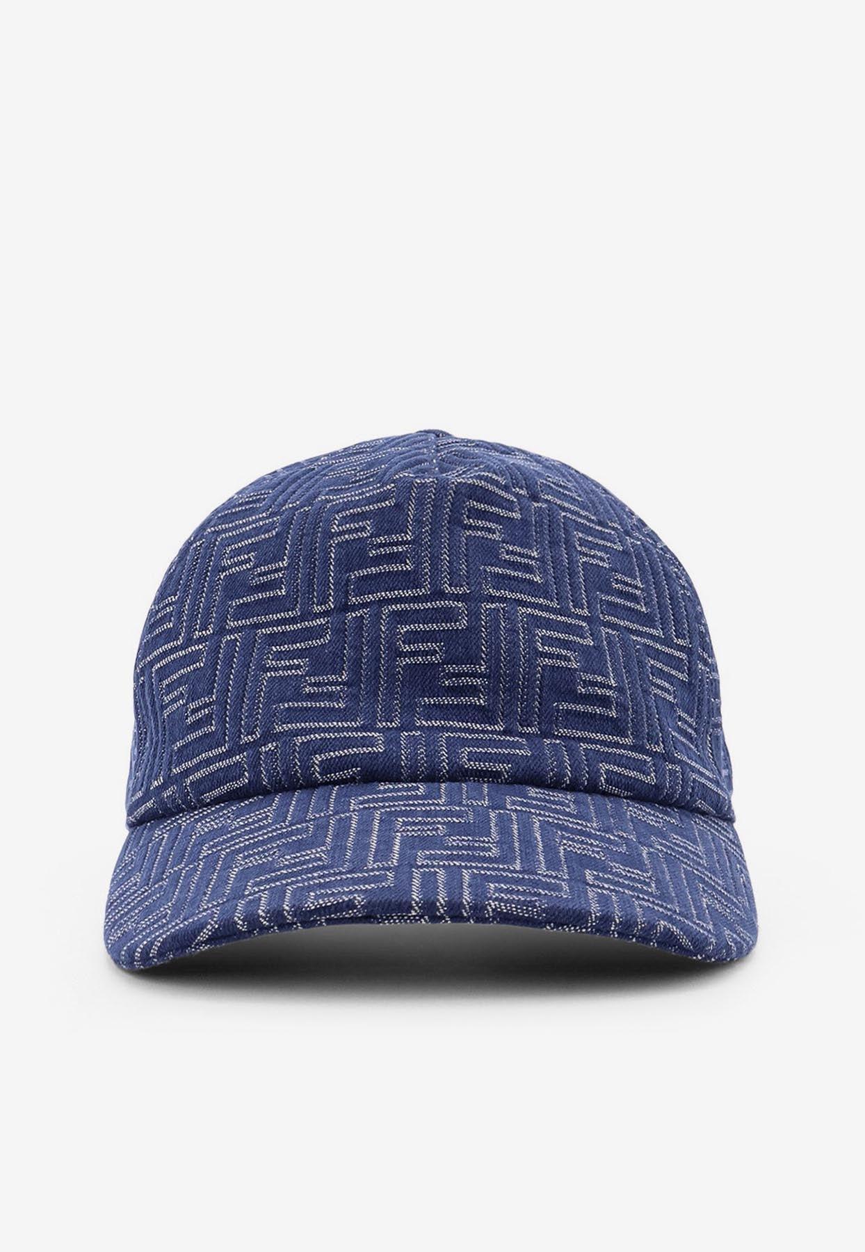 Fendi Ff Jacquard Baseball Cap in Blue for Men | Lyst