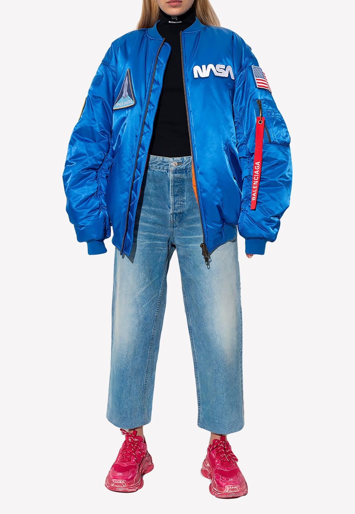 Balenciaga Nasa Bomber Nasa Coat Balenciaga Oversized Nasa Bomber