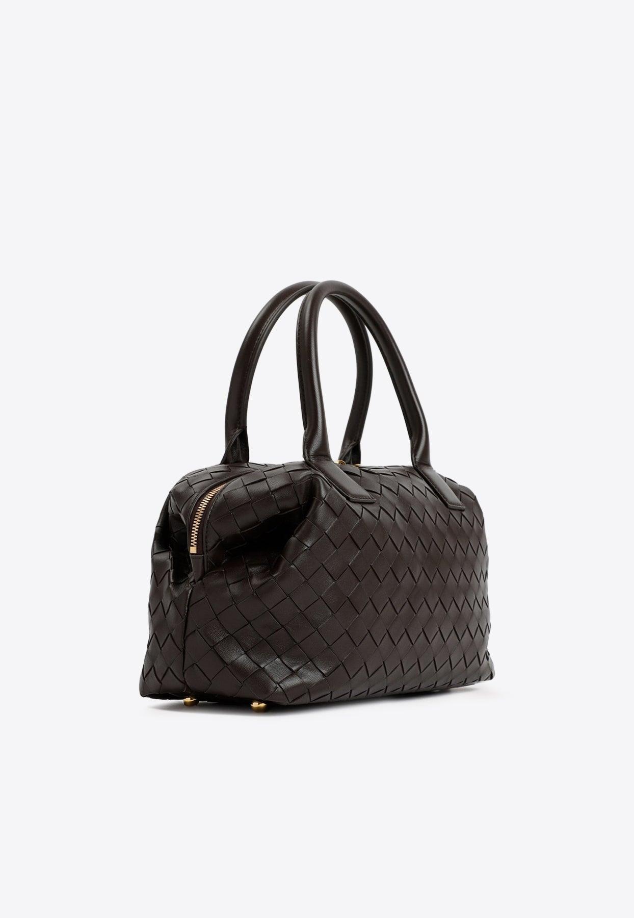 Bottega Veneta Medium Bauletto Intrecciato Top-Handle Bag