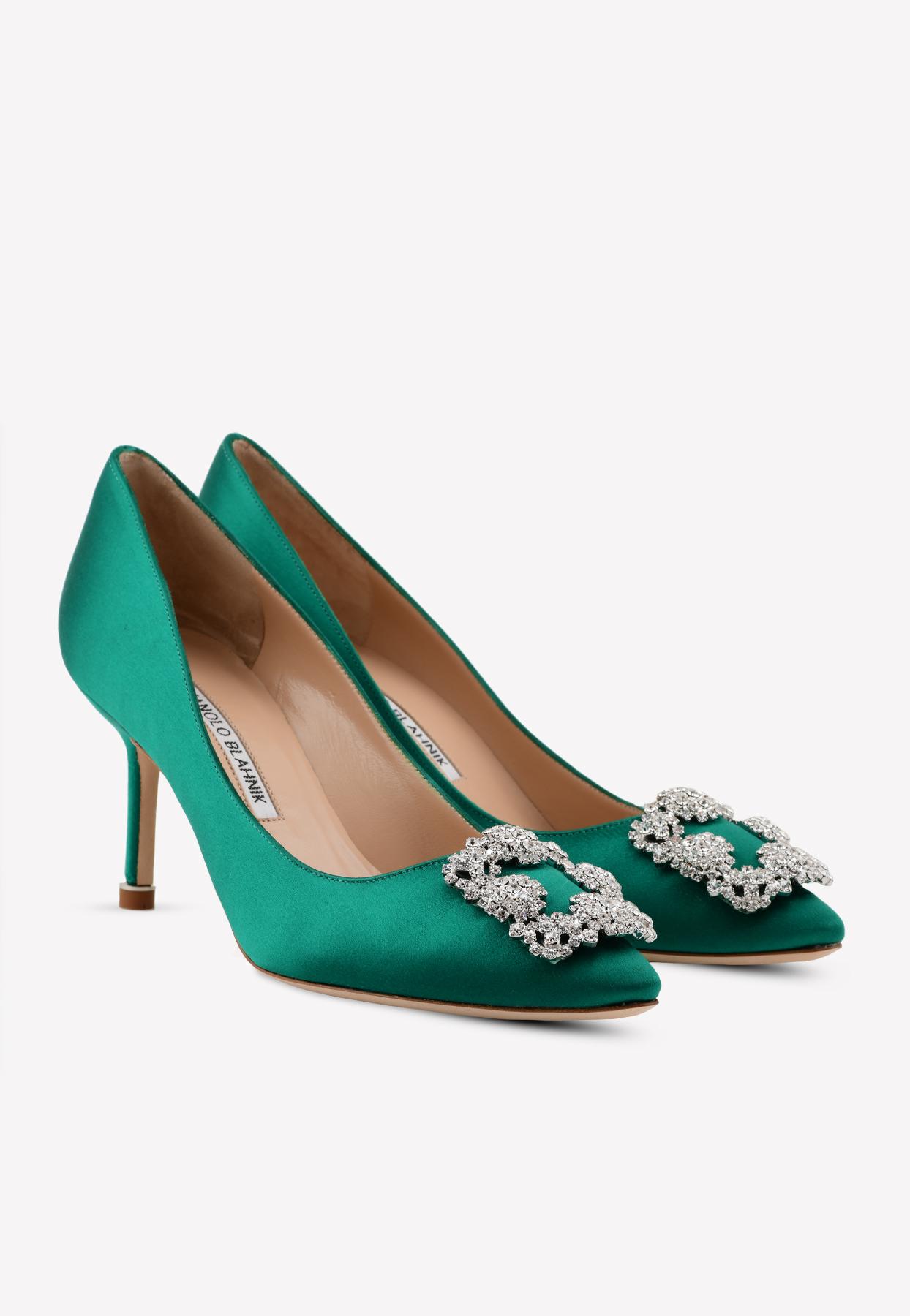 manolo blahnik emerald green