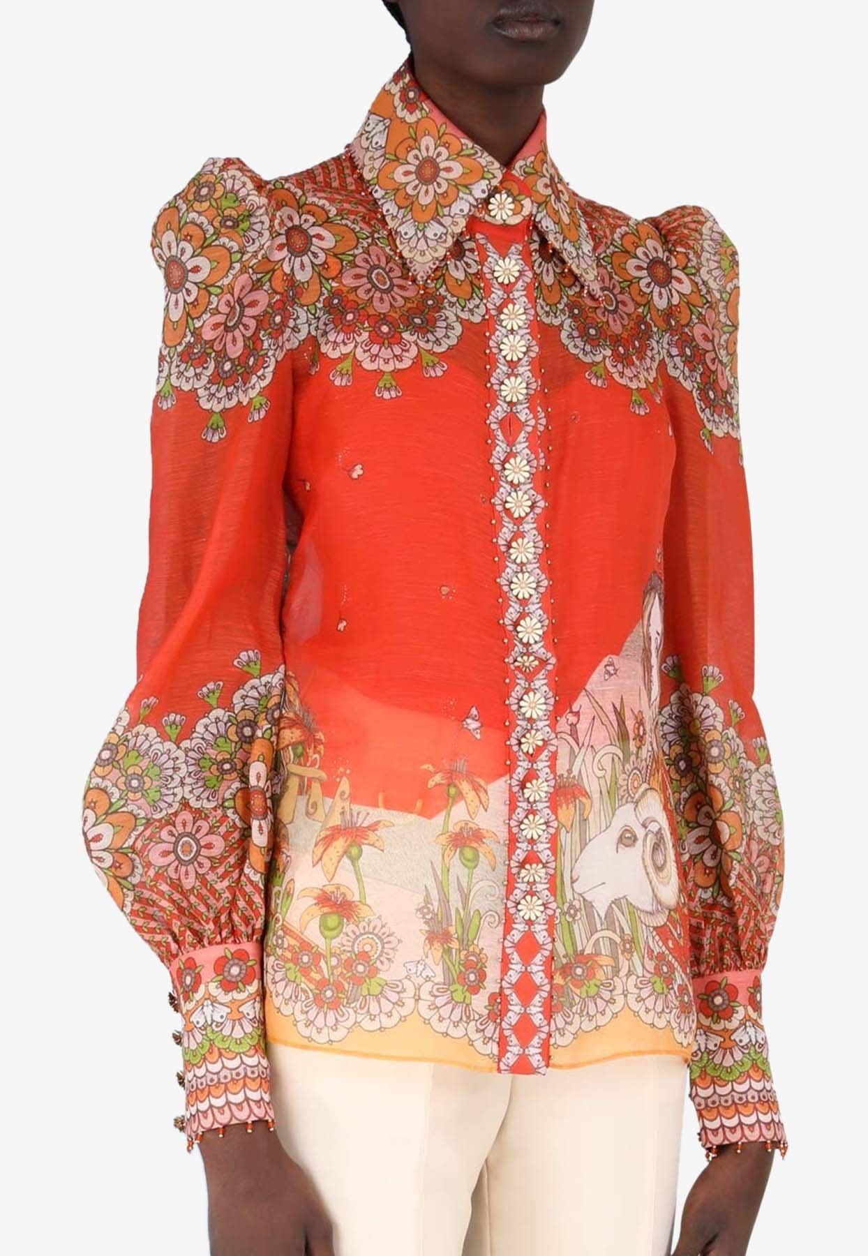 zimmermann shoulder tie dress