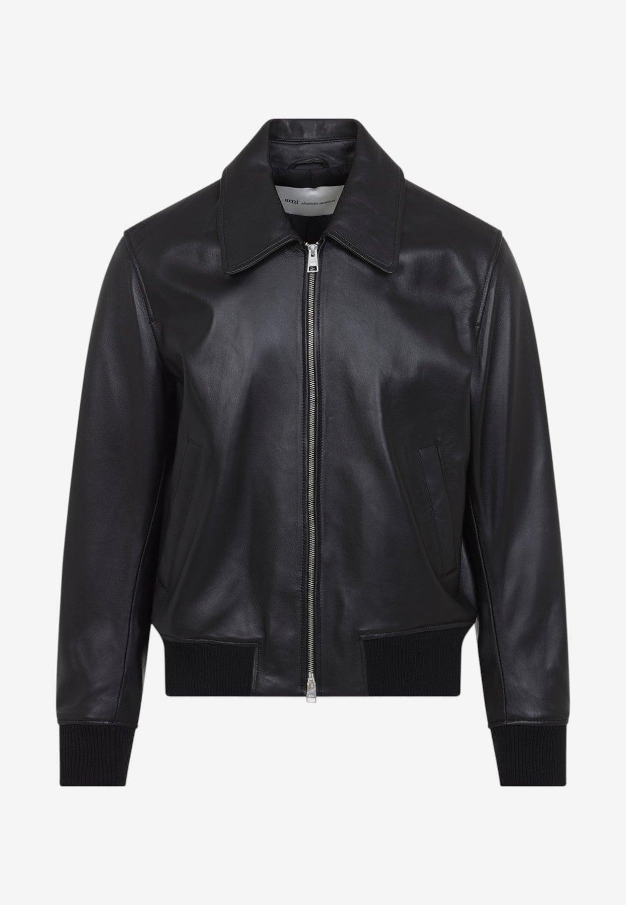 ami-Black-Zip-Up-Leather-