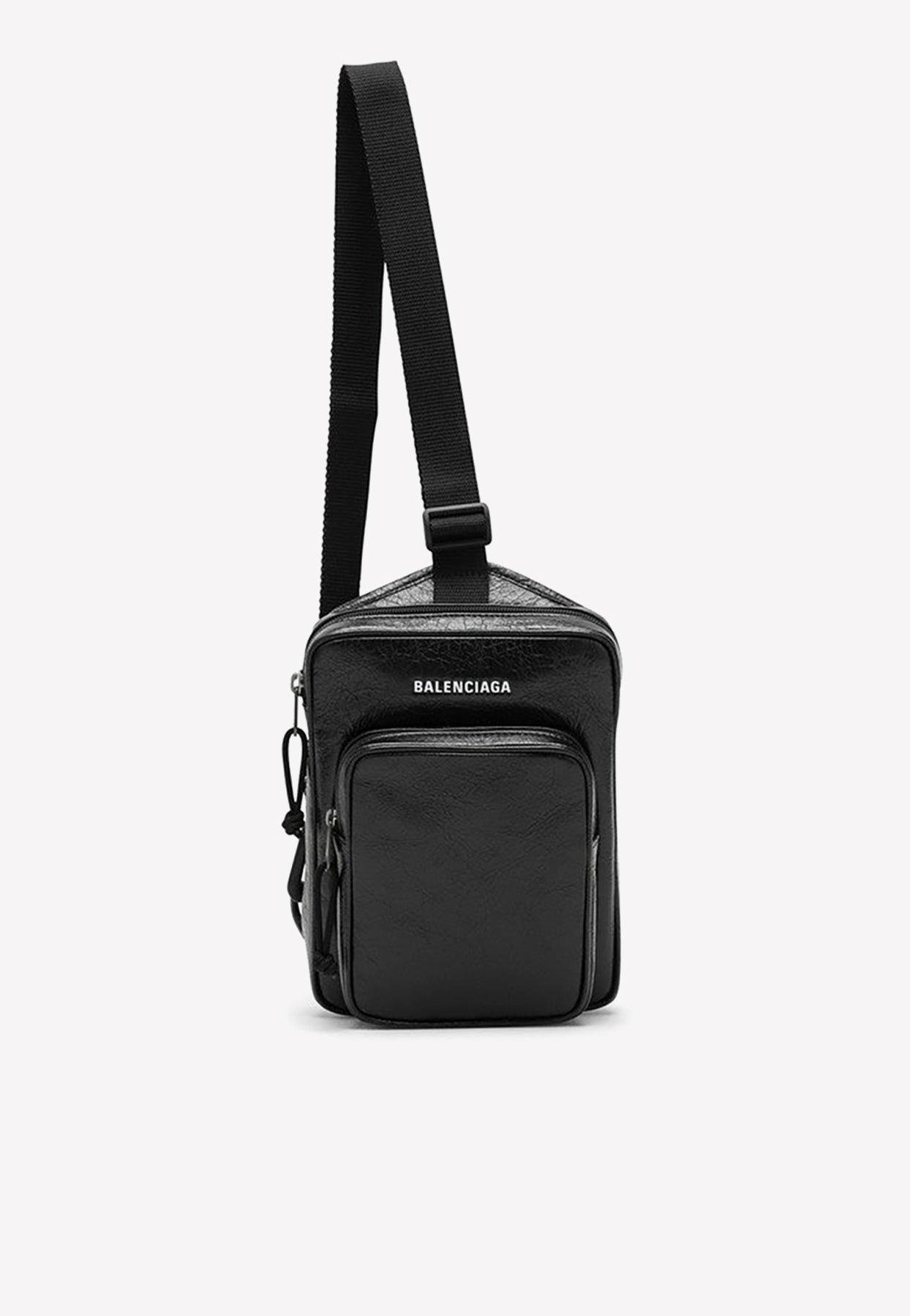 Balenciaga Explorer Messenger Bag In Lambskin in Black for Men | Lyst