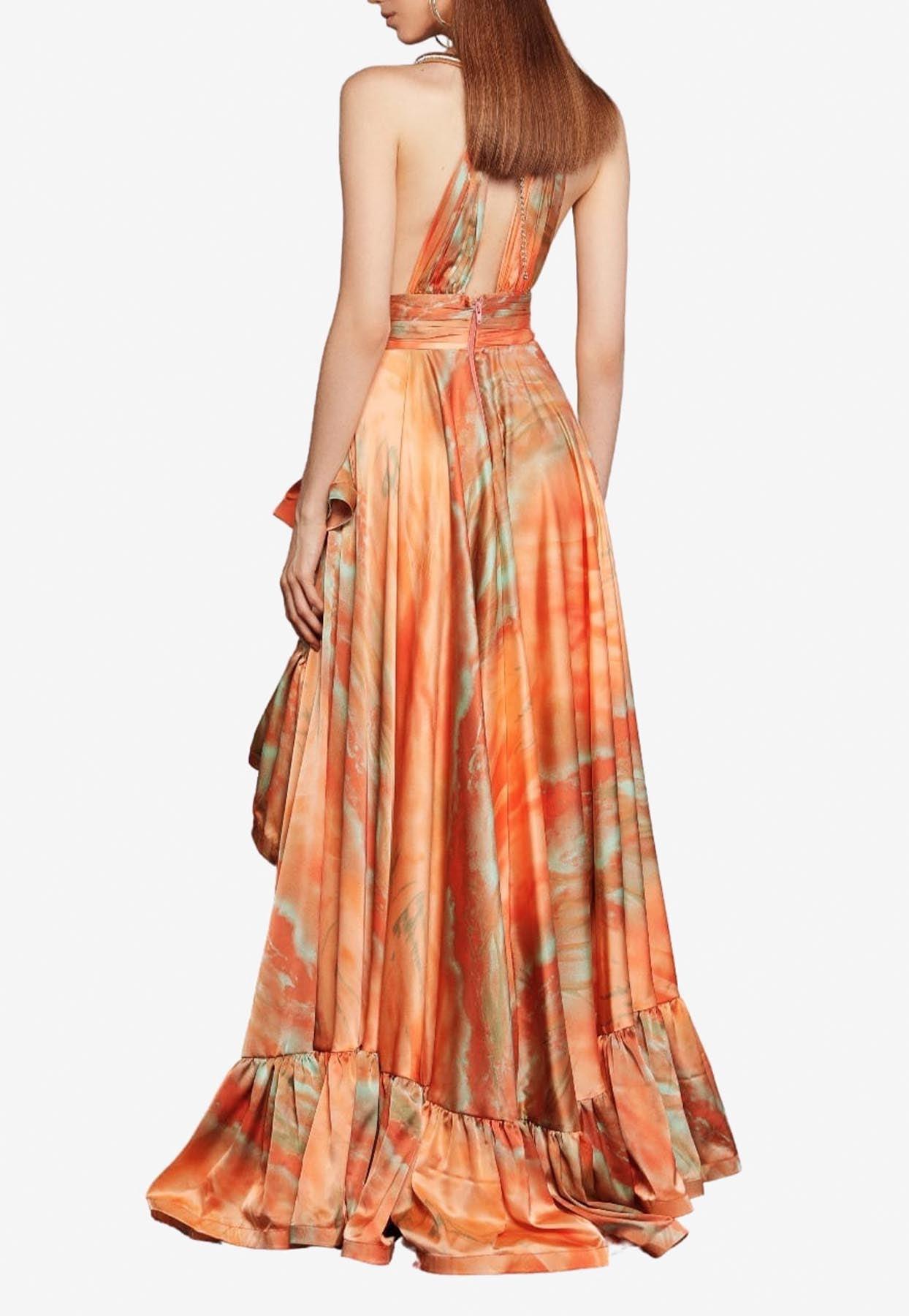 bronx and banco orange dress Bedouin Horizon Mini Dress