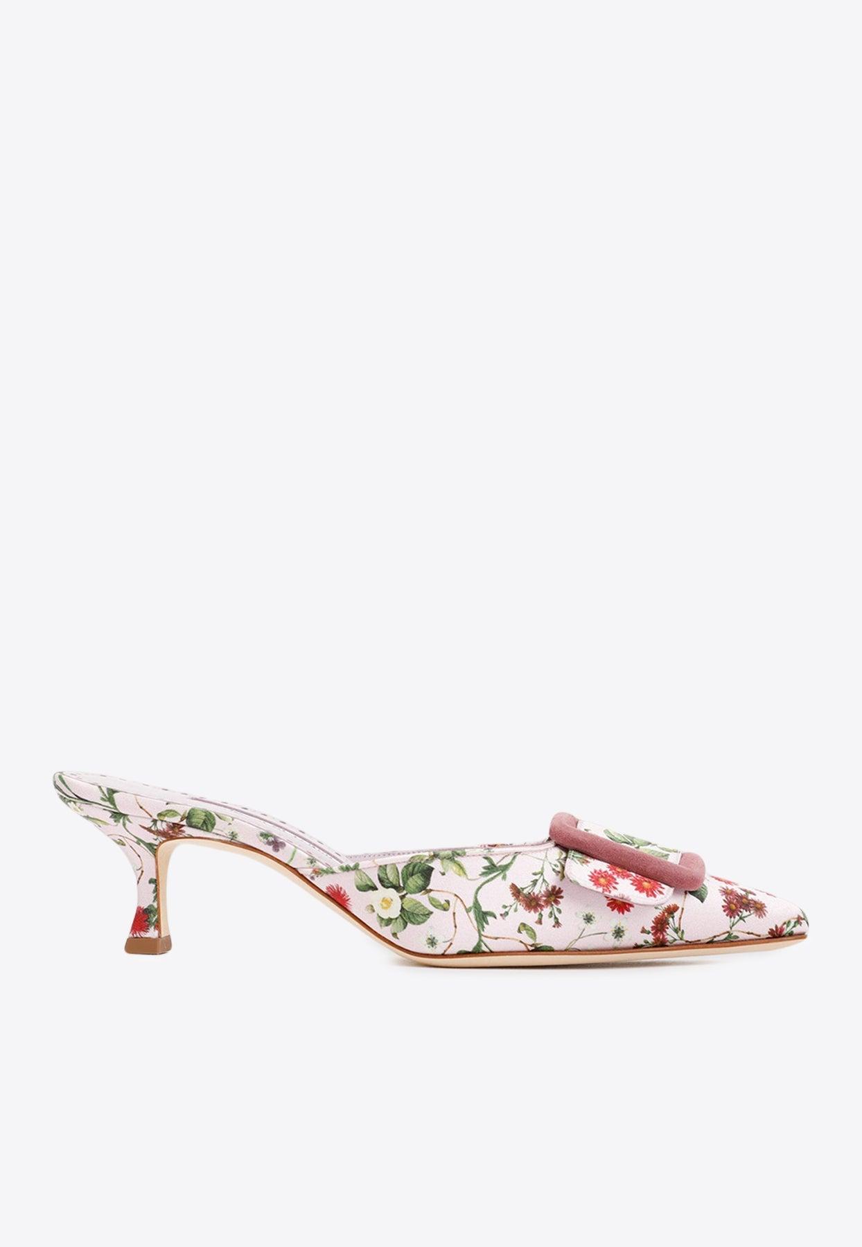 Manolo Blahnik Multicolor Maysalebica Mules