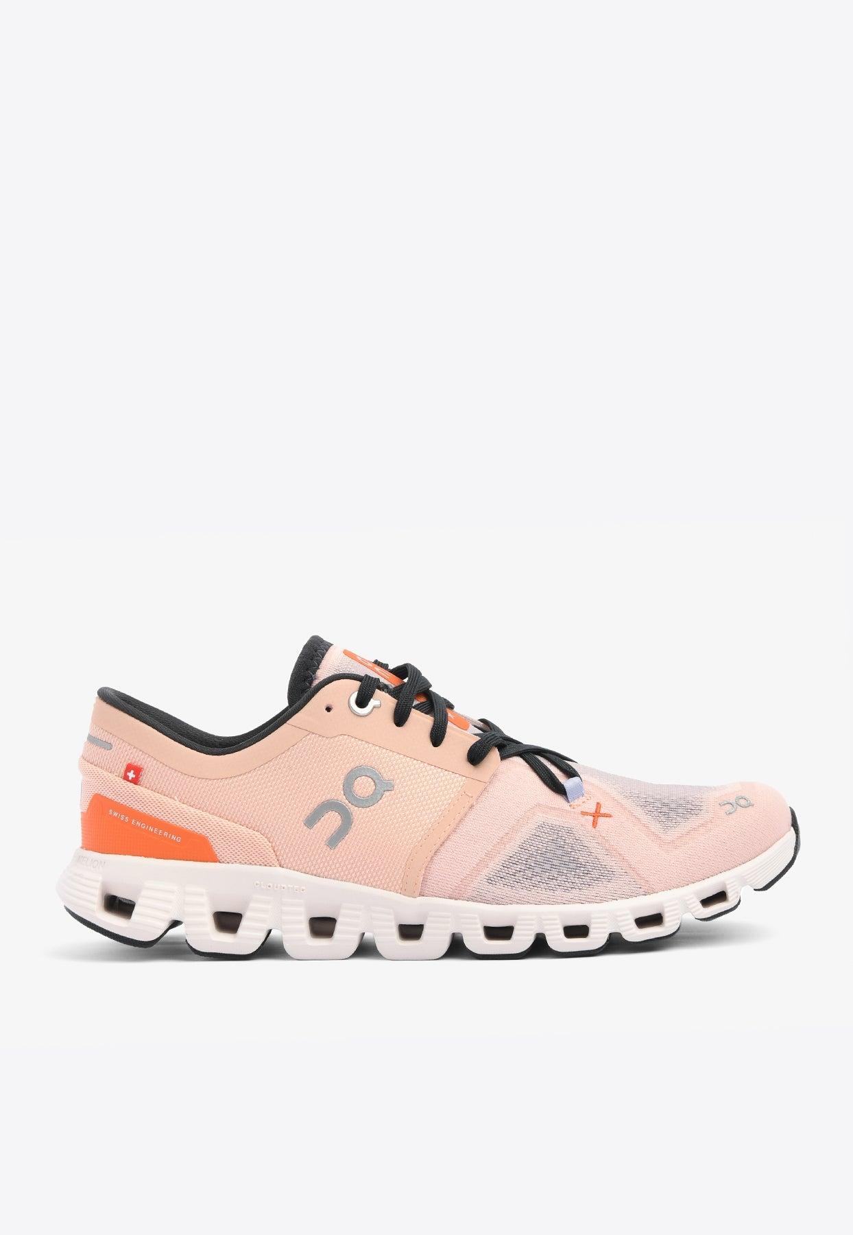 On Running Cloud X3 Low-top Mesh Sneakers in Pink | Lyst