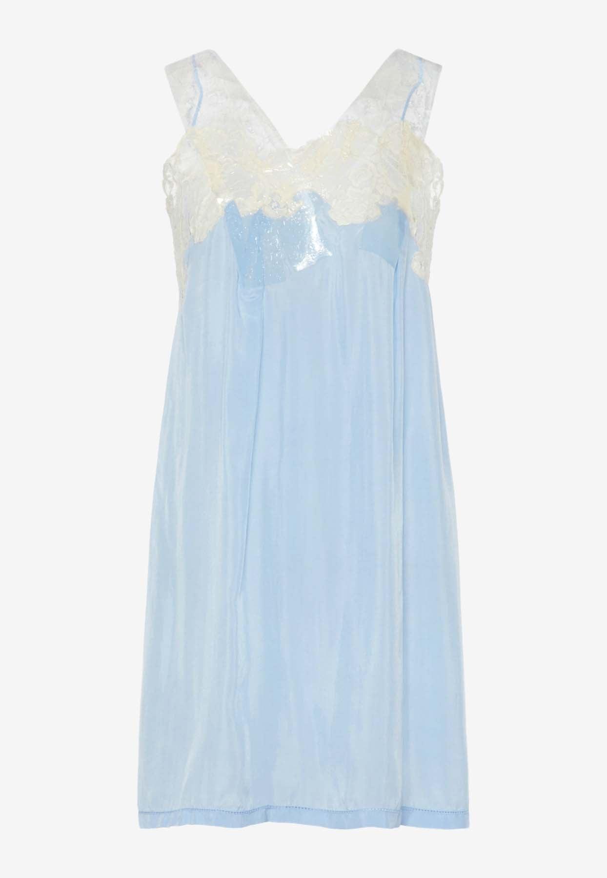 maison margiela embroidered lace high neck dress Maison Margiela